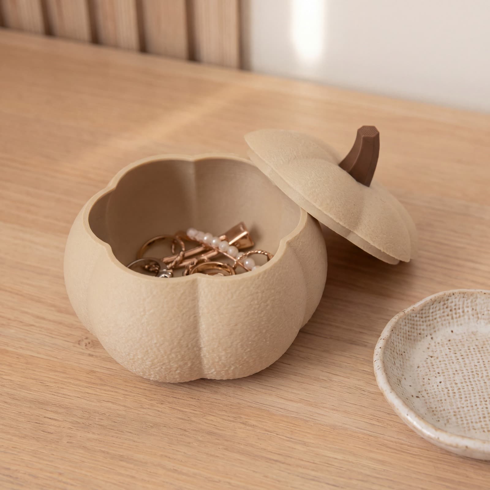 Scrigno – Aufbewahrungsbox in Kürbisform mit Deckel aus dem 3D-Druck 2