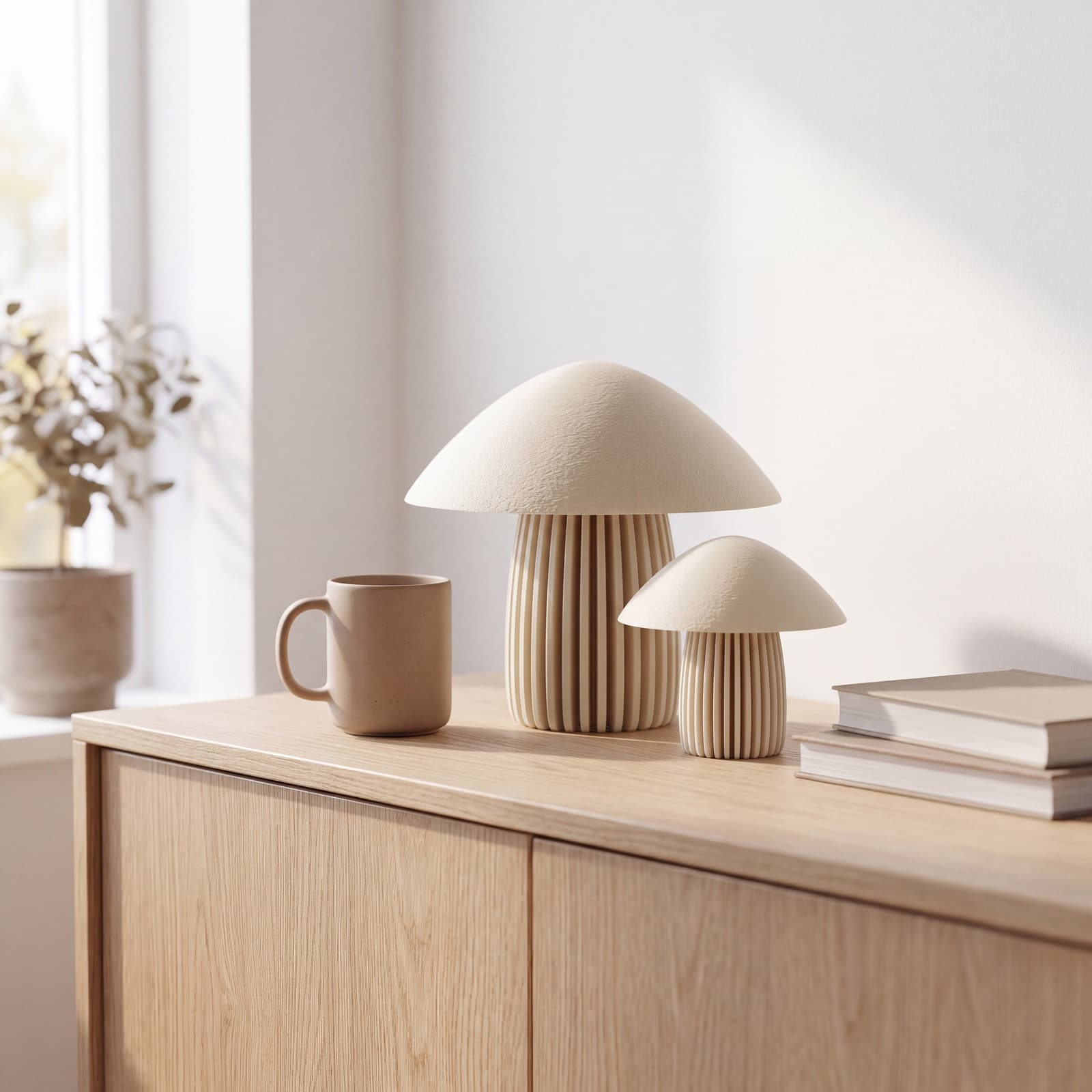 Fungo – Set aus zwei Deko-Pilzen (klein und groß) aus dem 3D-Druck 2