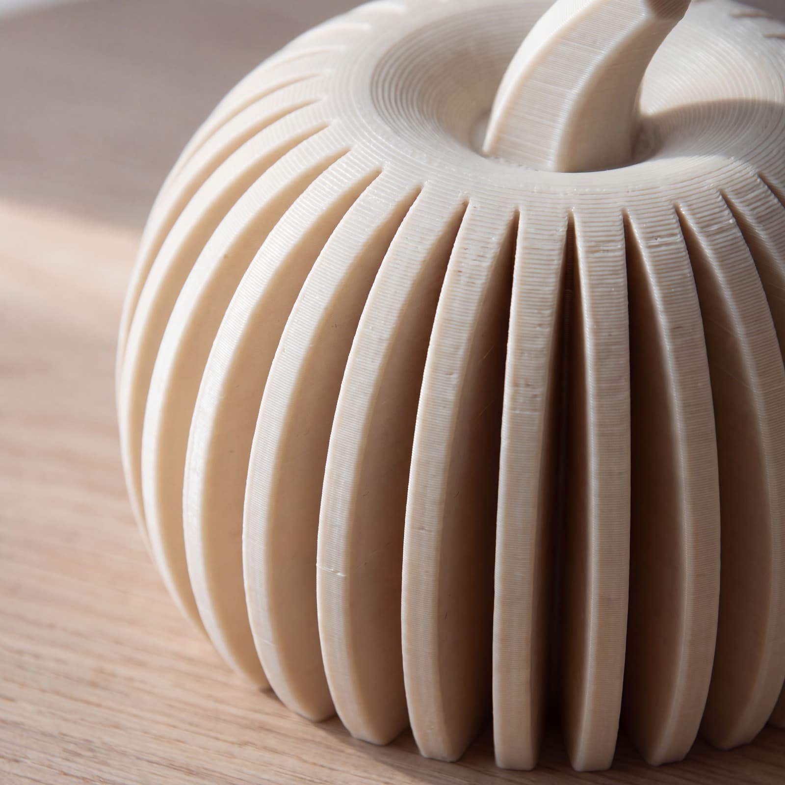 Zucca – Set aus zwei Deko-Kürbissen (rund und schlank) aus dem 3D-Druck 3