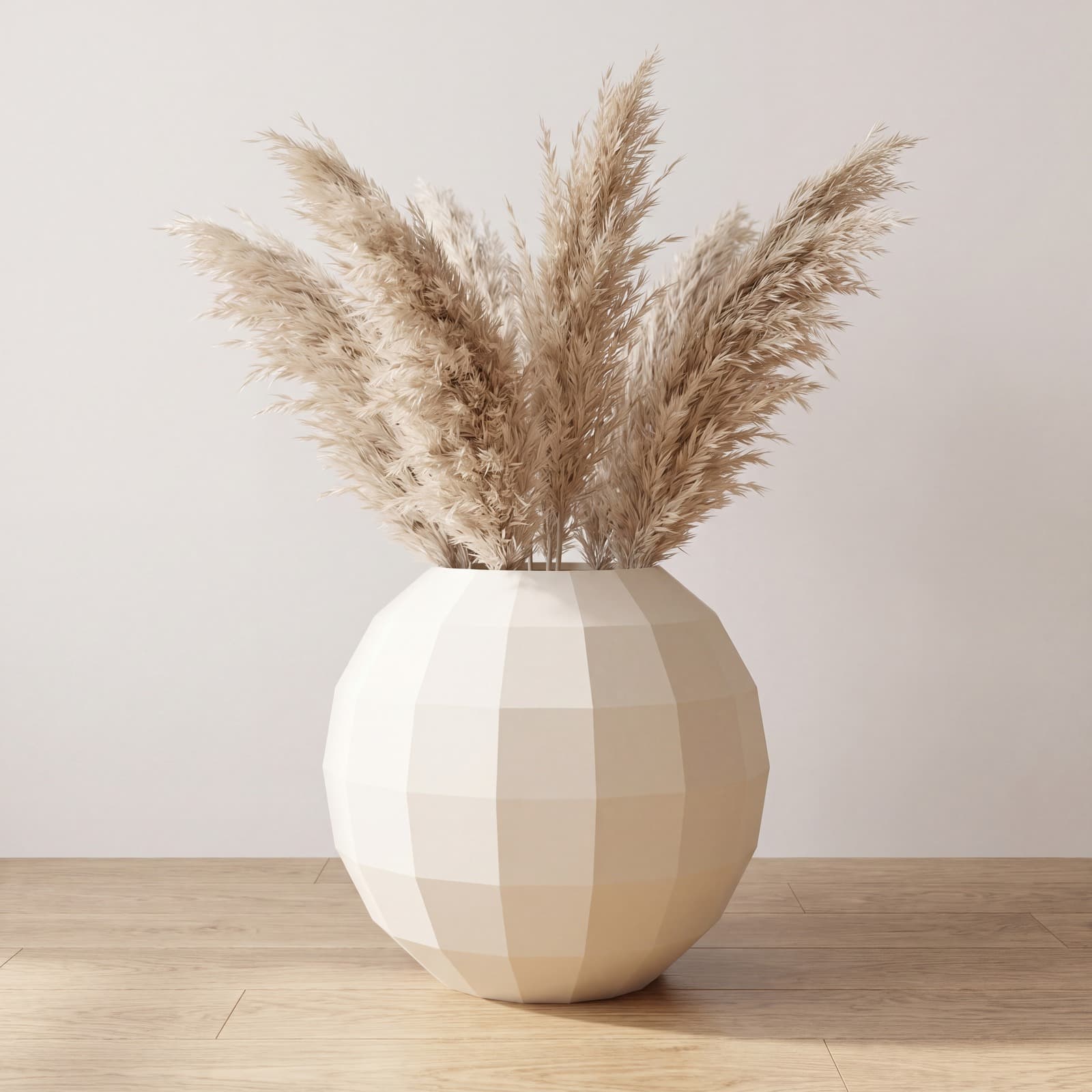 Sfera – große facettierte Kugelvase aus dem 3D-Druck