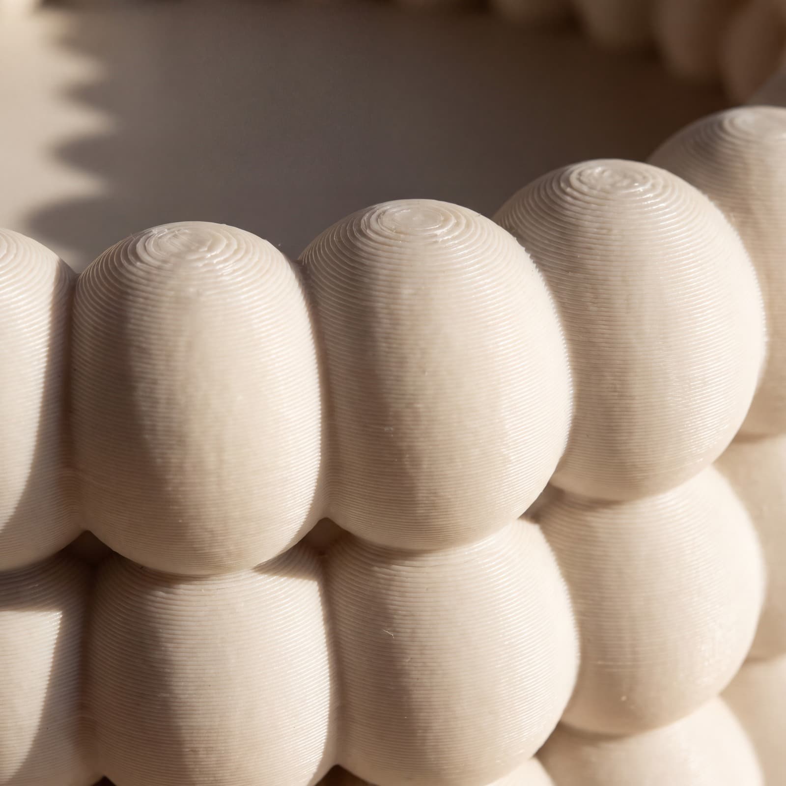 Giro – rundes Deko-Tablett mit Kugelrand aus dem 3D-Druck 3