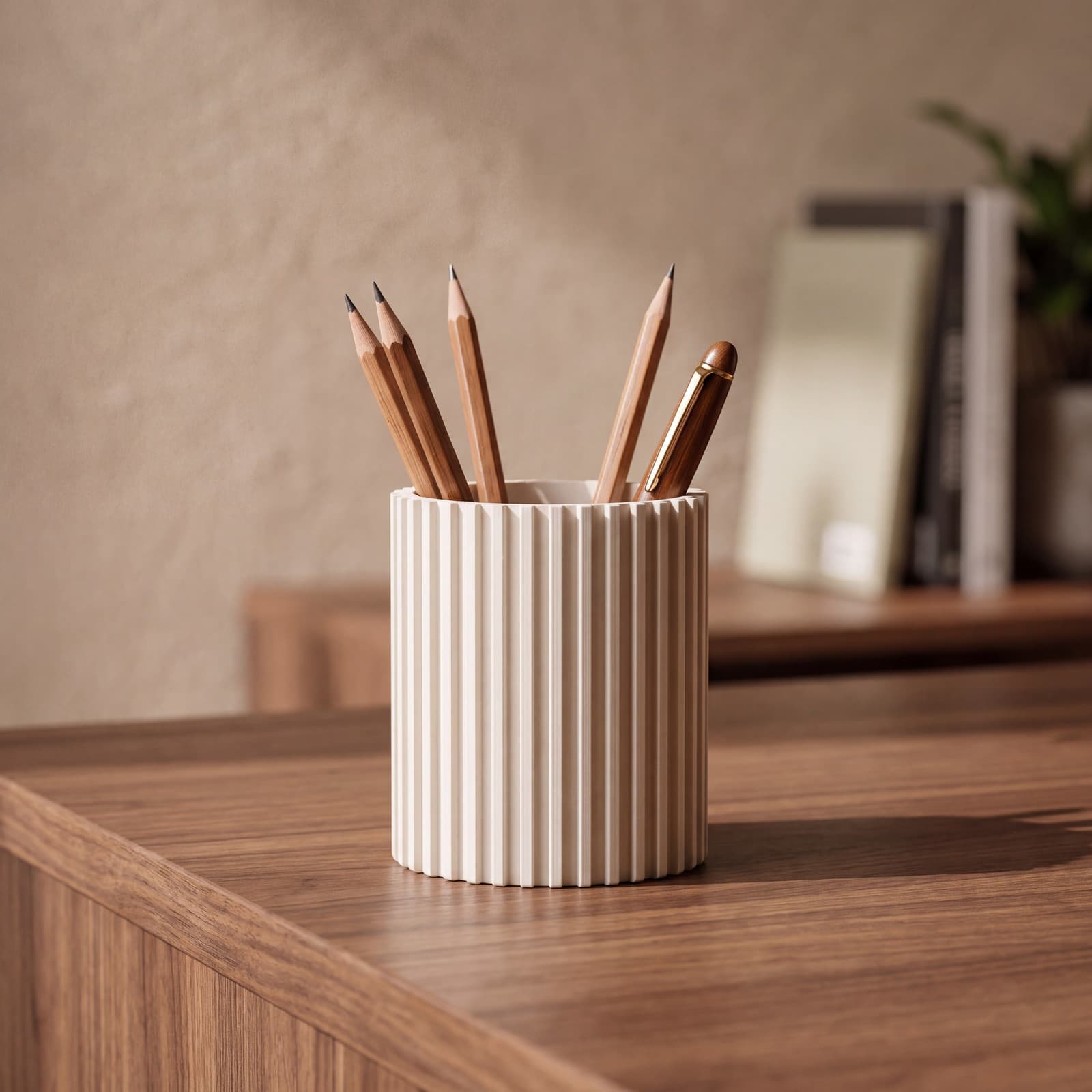 Penna – gerippter Stiftehalter aus dem 3D-Druck