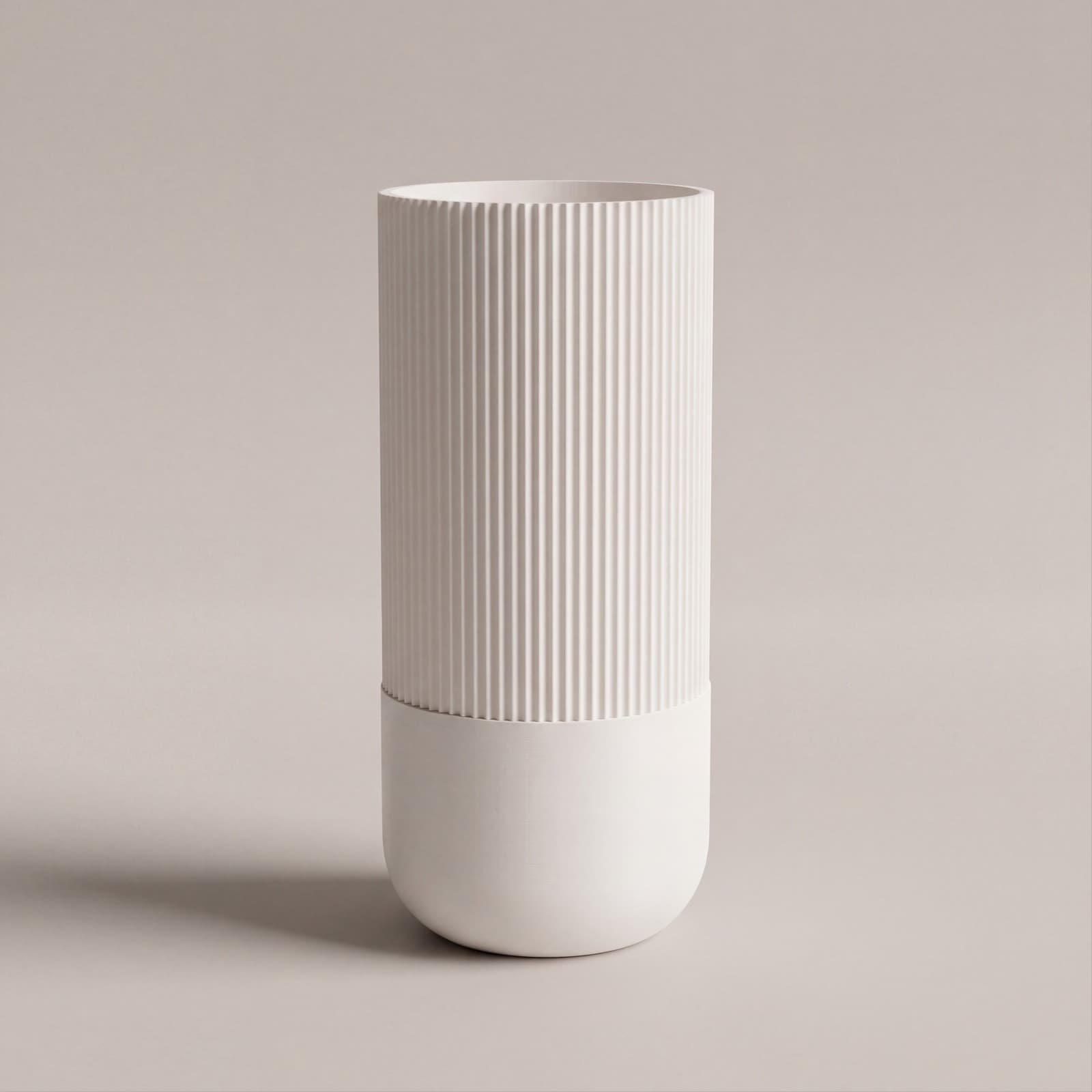 Torre – Tischlampe mit fein geripptem Schirm aus dem 3D-Druck 2