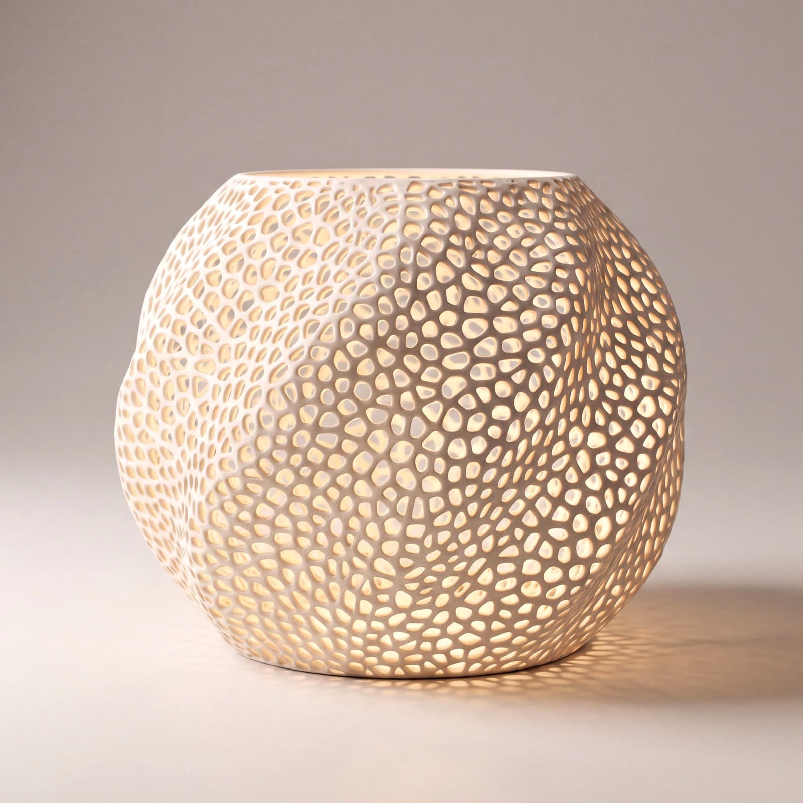 Voronia – Pendelleuchten-Schirm mit Voronoi-Struktur aus dem 3D-Druck