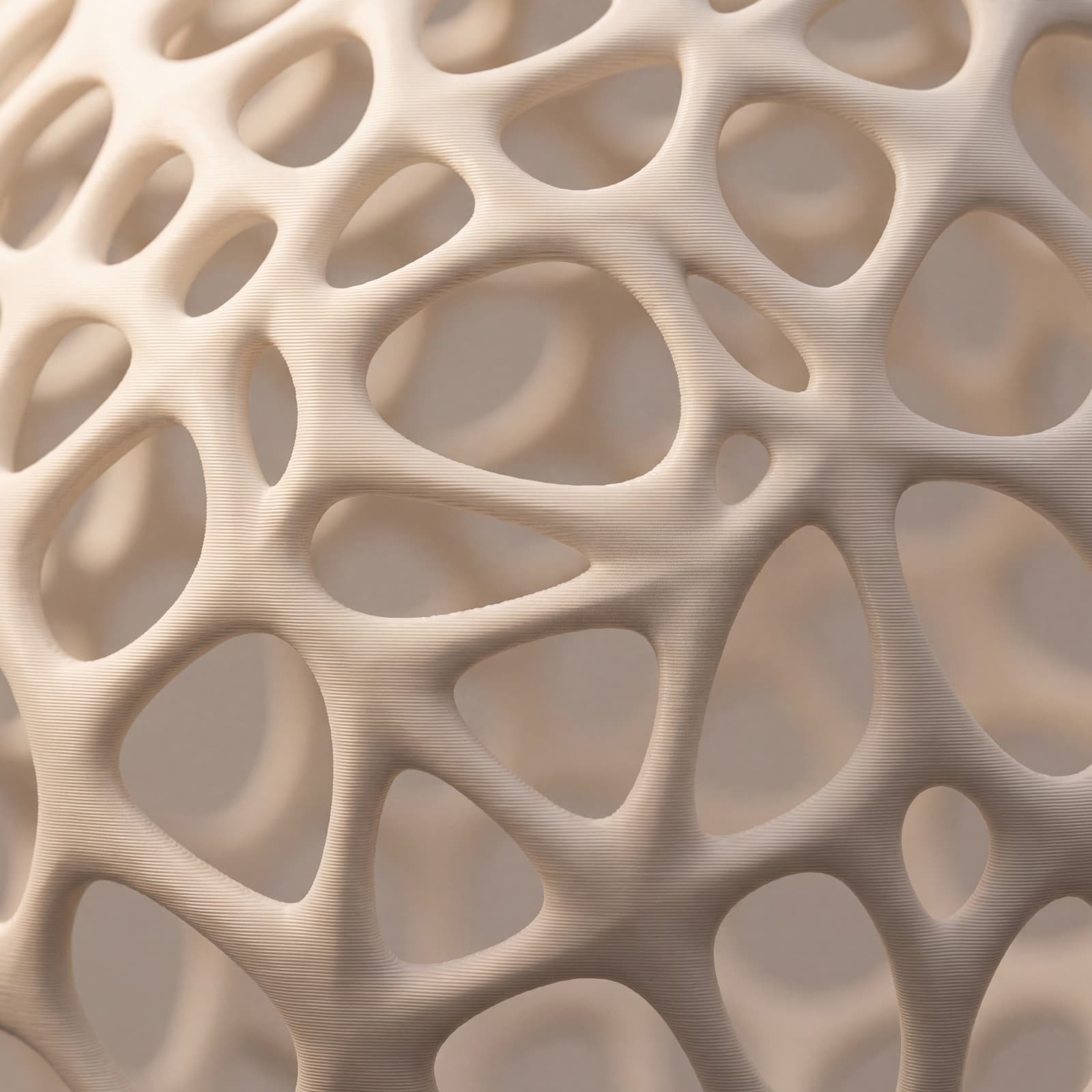 Voronia – Pendelleuchten-Schirm mit Voronoi-Struktur aus dem 3D-Druck 3