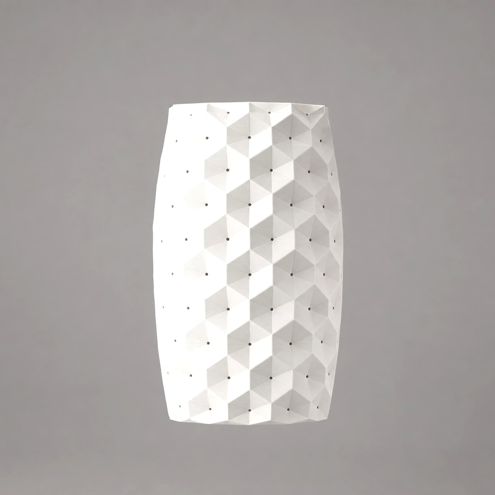 Falda – Pendelleuchten-Schirm mit gefalteter Oberfläche aus dem 3D-Druck