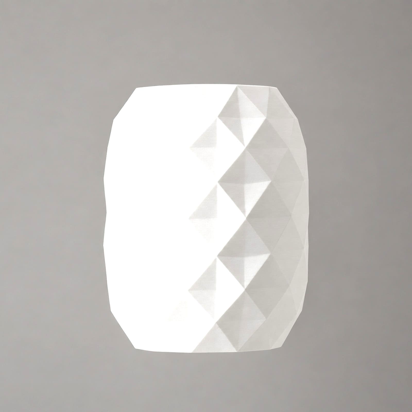 Rombo – Pendelleuchten-Schirm mit großem Rautenrelief aus dem 3D-Druck