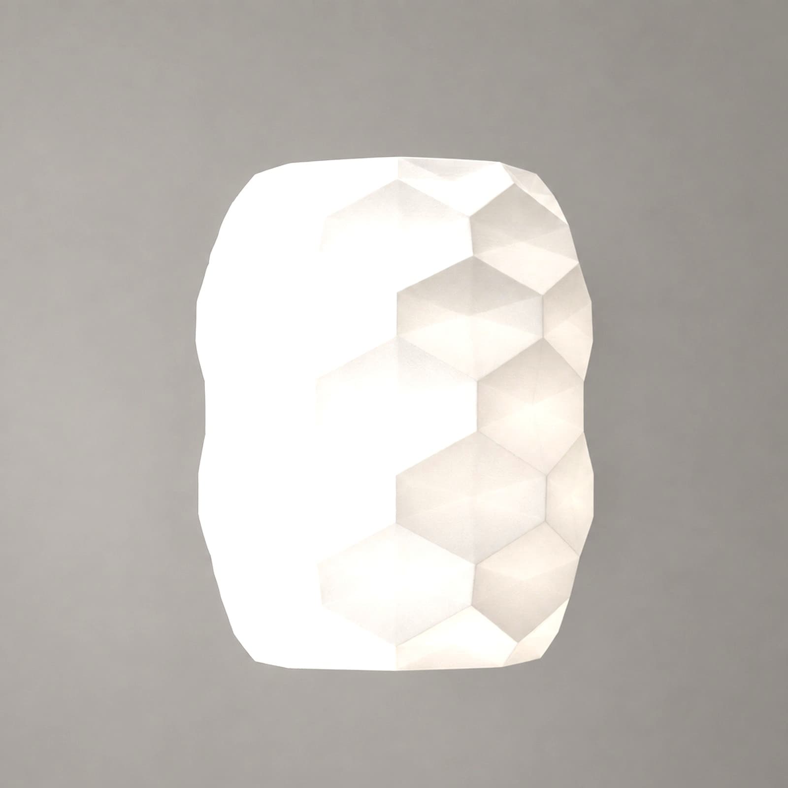 Esa – Pendelleuchten-Schirm mit Sechseckrelief aus dem 3D-Druck