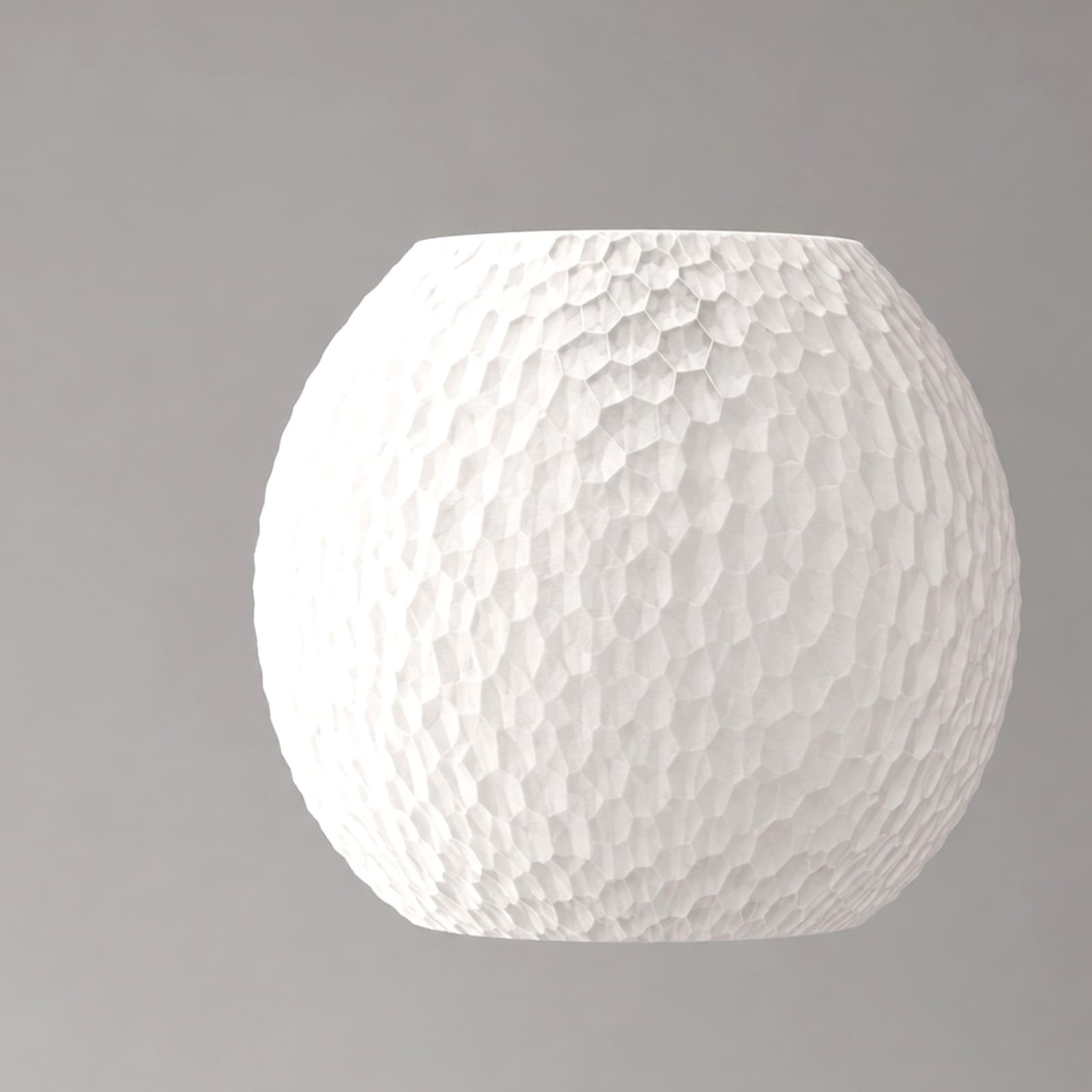 Nicchia – Pendelleuchten-Schirm mit grober Zellstruktur aus dem 3D-Druck