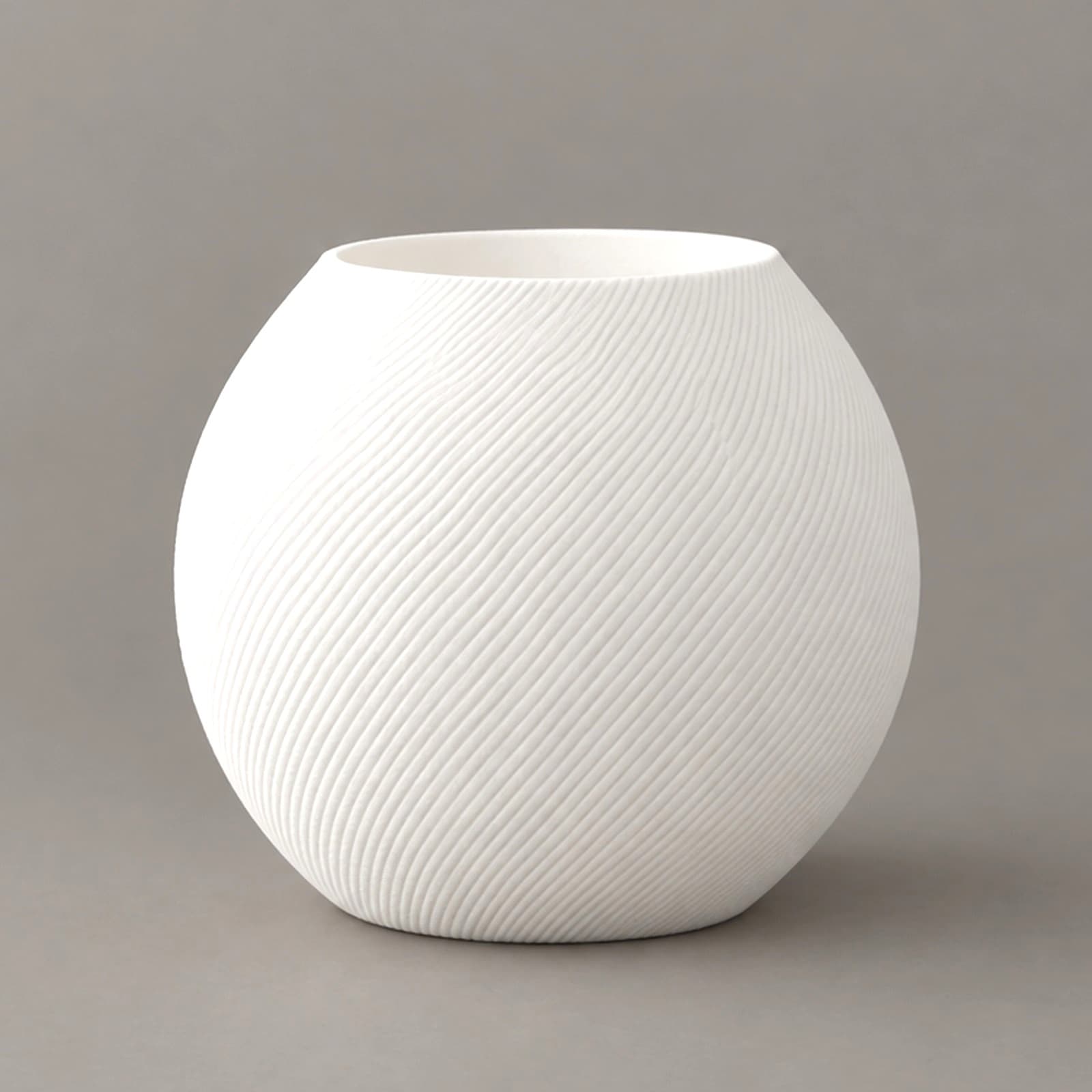 Guscio – Teelichthalter mit feiner Riffelung aus dem 3D-Druck