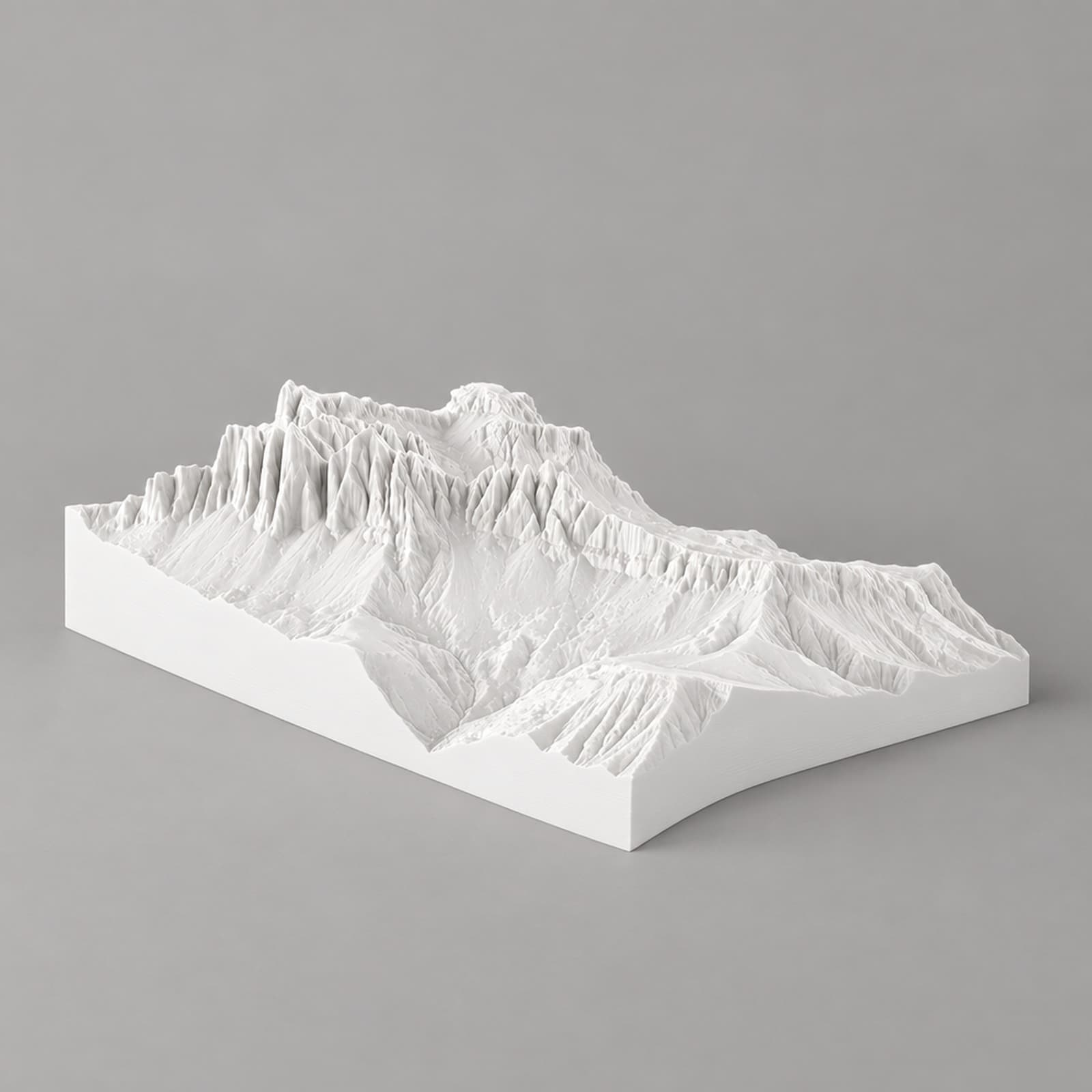 Seceda – Bergrelief der Seceda und Geislergruppe aus dem 3D-Druck
