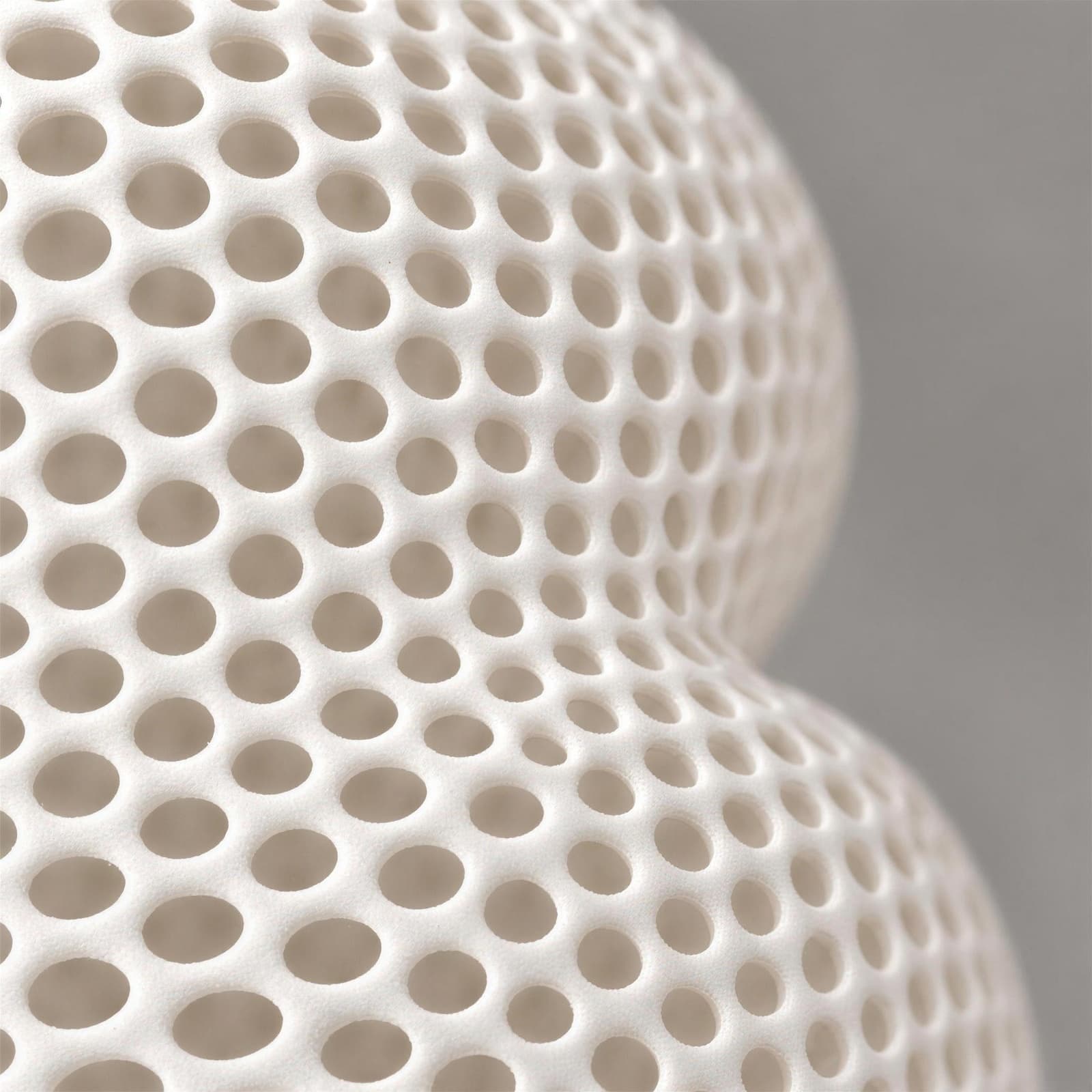 Trama – Pendelleuchten-Schirm mit runder Lochstruktur aus dem 3D-Druck 3