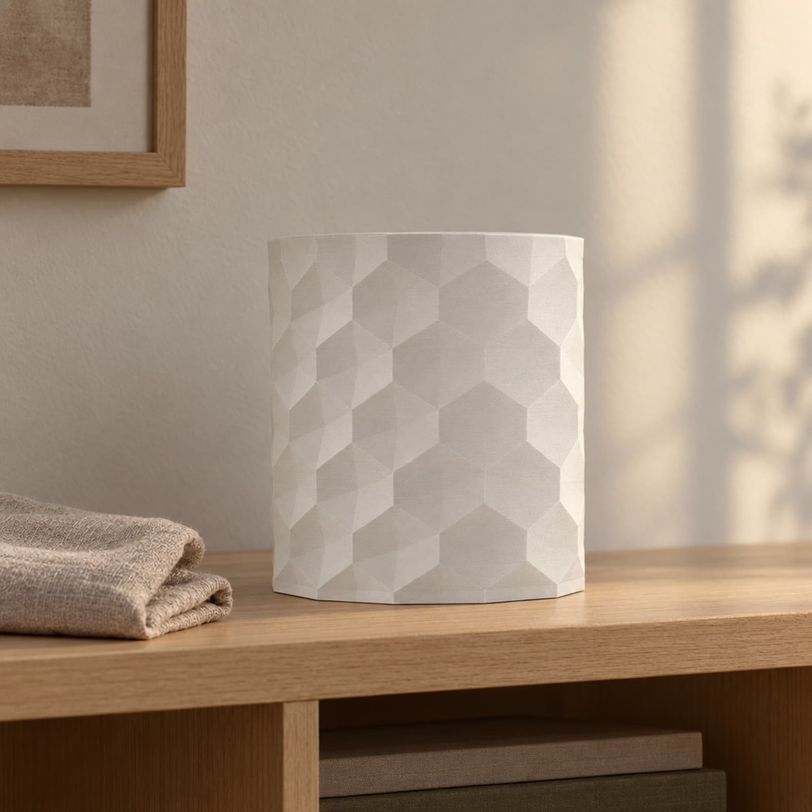 Radice – Übertopf mit großem Wabenmuster aus dem 3D-Druck 2