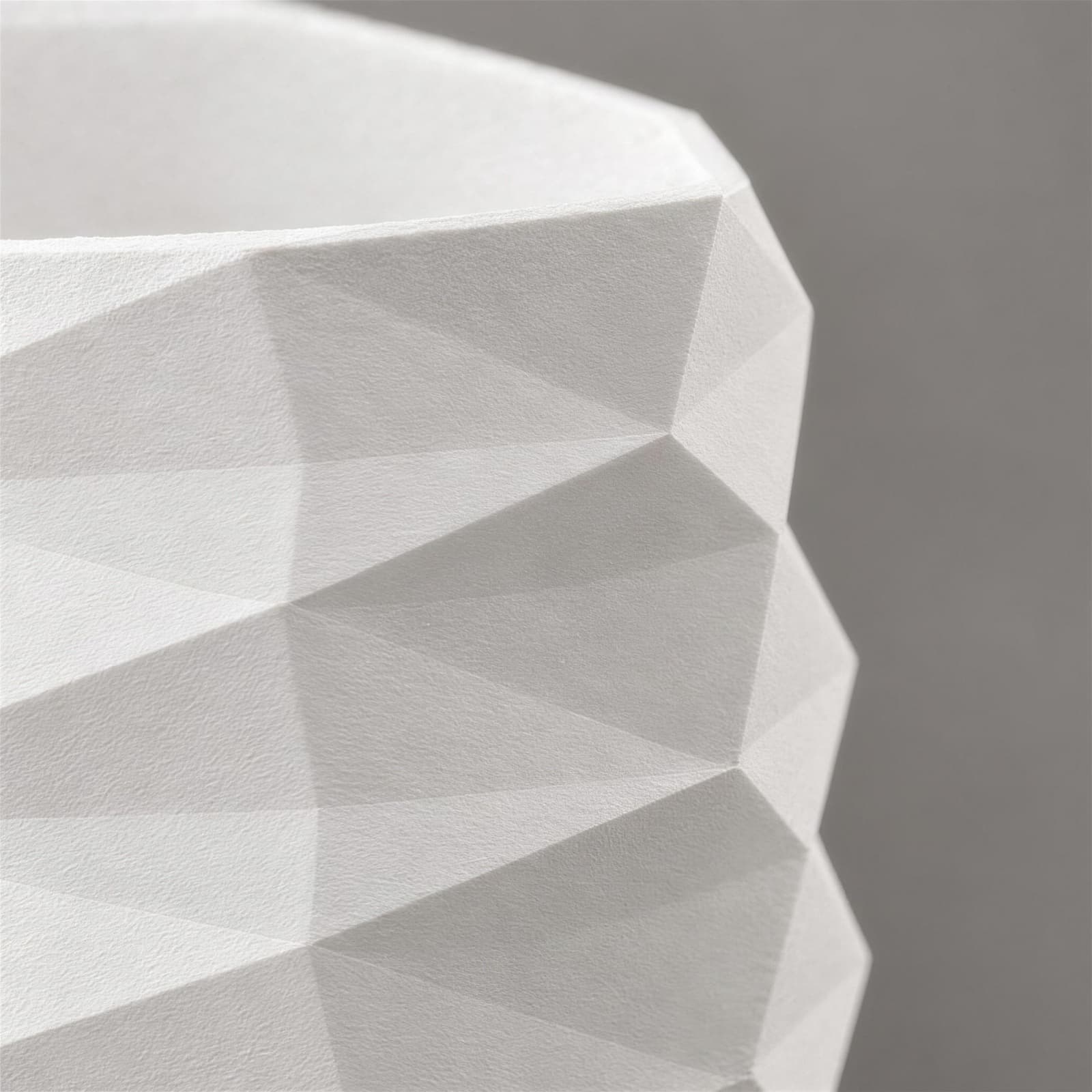 Prato – Übertopf mit eingetieftem Rautenmuster aus dem 3D-Druck 3