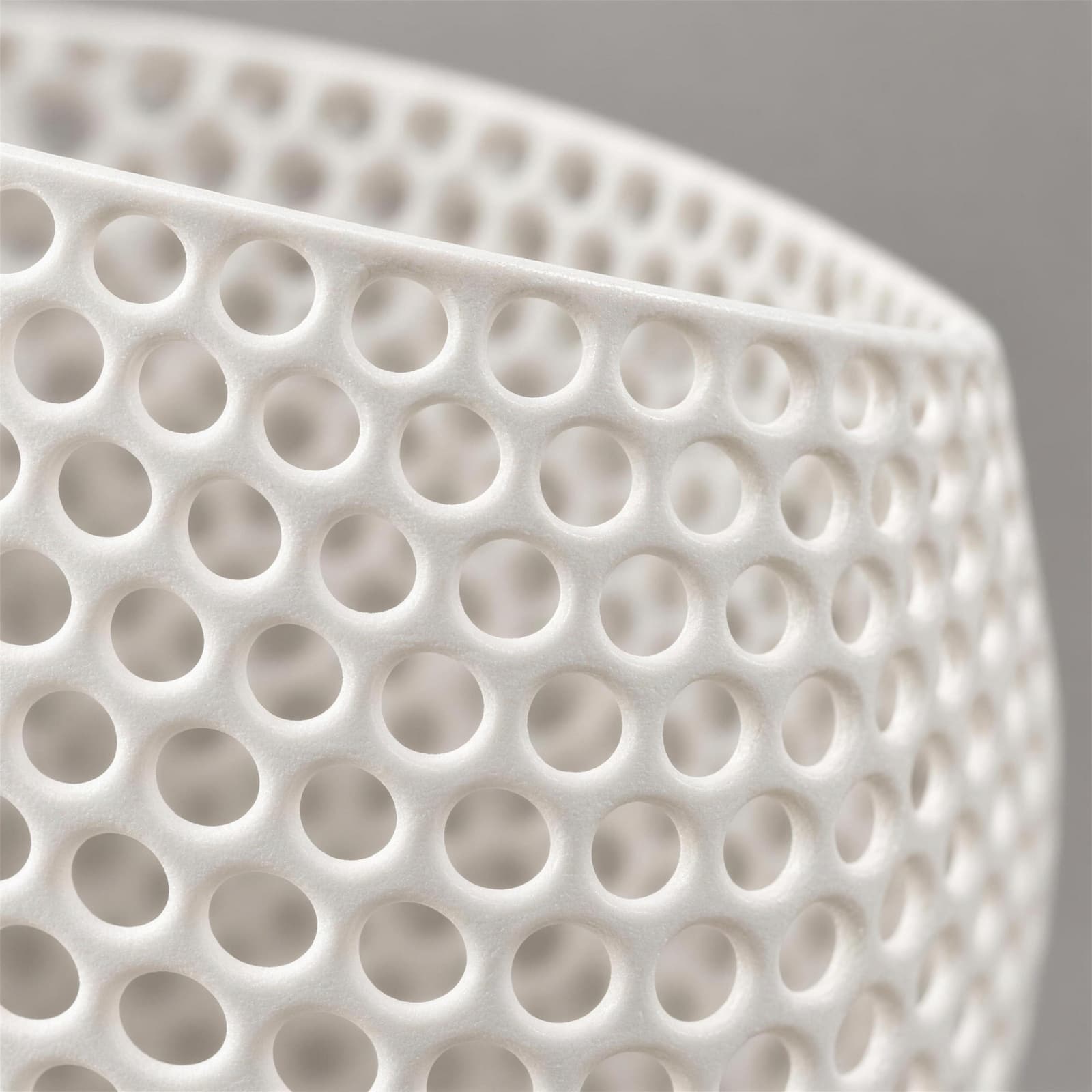Cesta – Aufbewahrungskorb mit perforierter Wand aus dem 3D-Druck 3