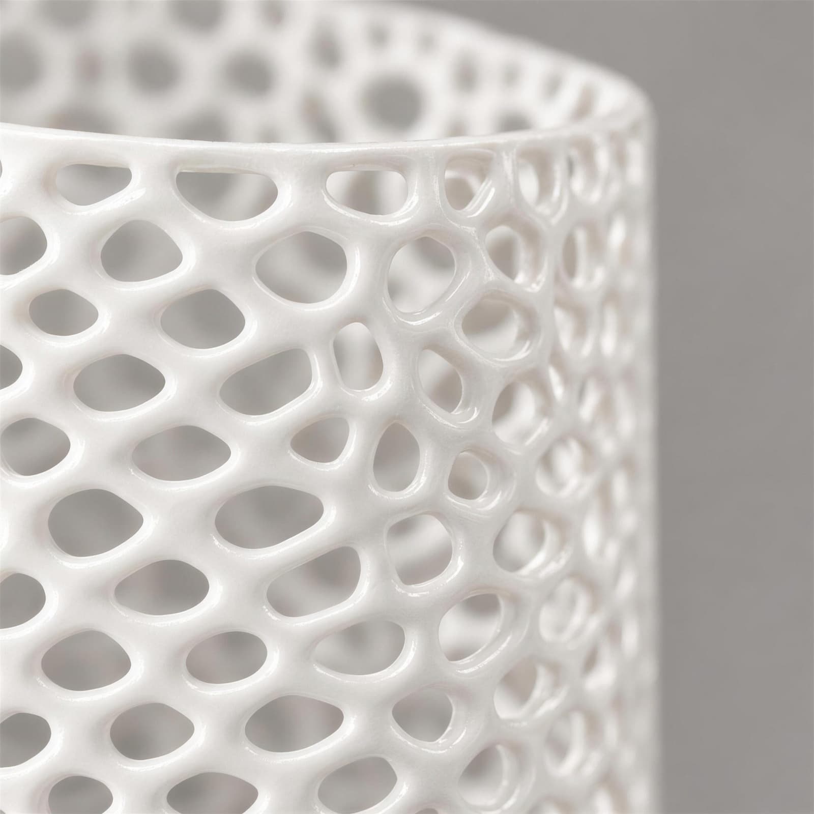 Tazza – zylindrischer Behälter mit offener Zellstruktur aus dem 3D-Druck 3