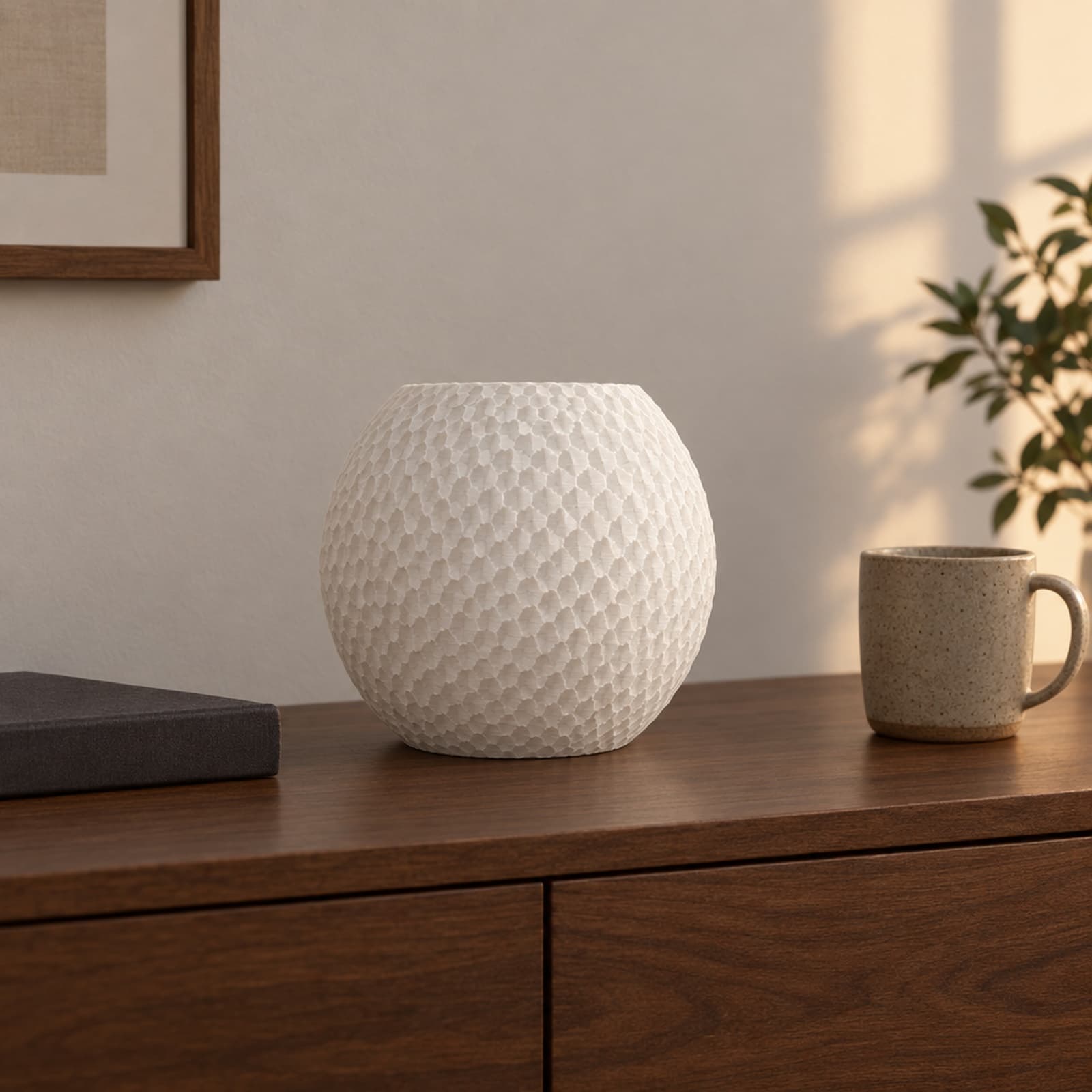 Cono – Teelichthalter mit Wabenstruktur aus dem 3D-Druck 2