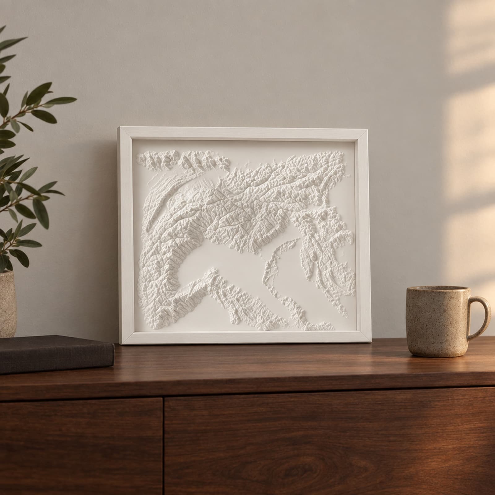 Alpi – Reliefkarte des Alpenbogens aus dem 3D-Druck 2