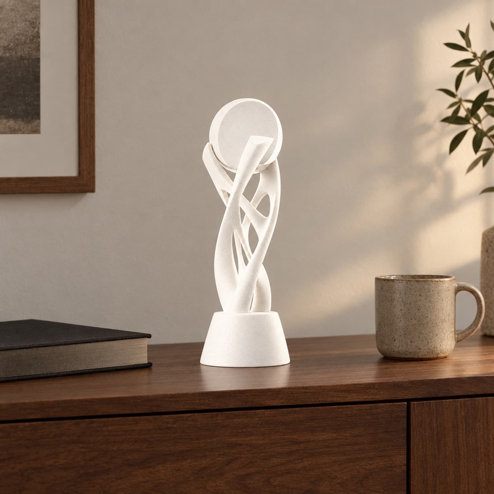 Trofeo – Pokal mit verdrehten Bändern aus dem 3D-Druck 2