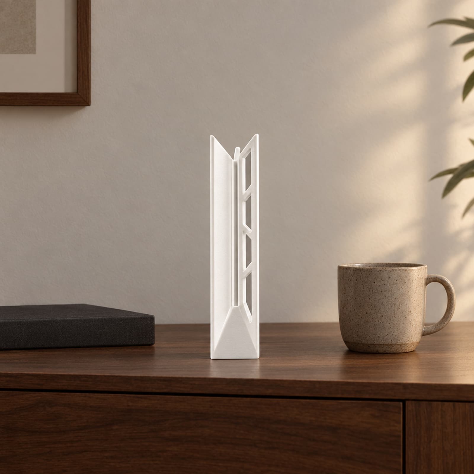 Vittoria – schlanker Pokal mit kantigem Aufbau aus dem 3D-Druck 2