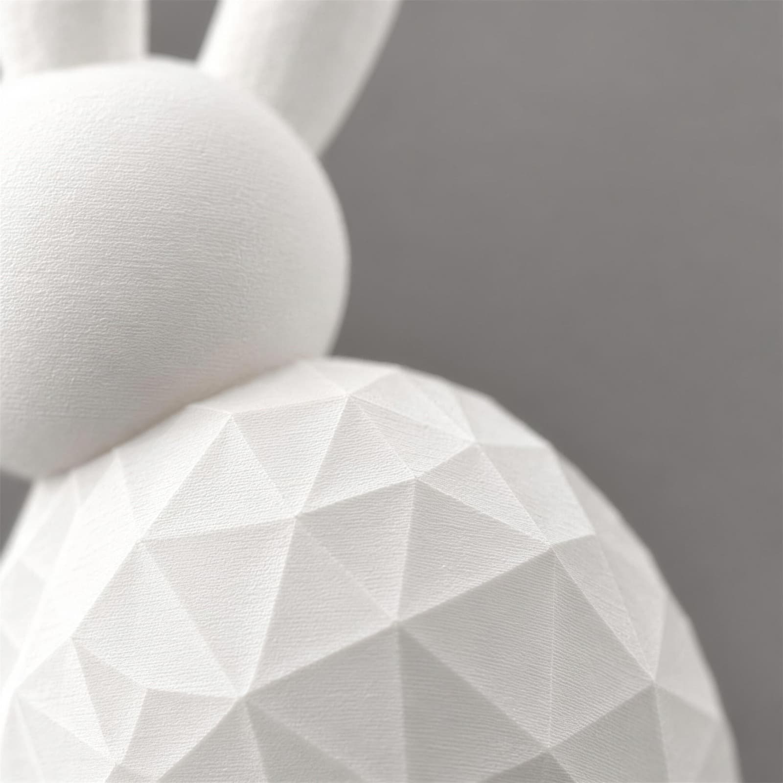 Lepre – Set aus dekorativen Hasen mit verschiedenen Mustern aus dem 3D-Druck 3