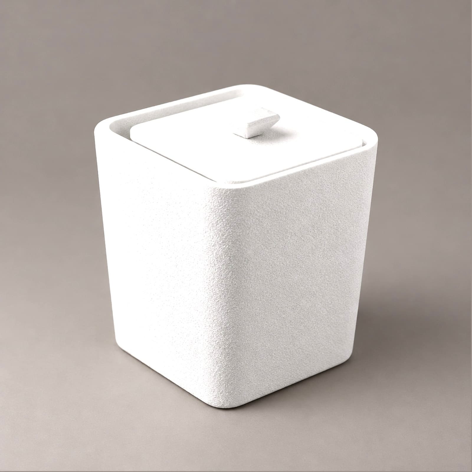 Cofanetto – hohe quadratische Dose mit Deckel und Knauf aus dem 3D-Druck