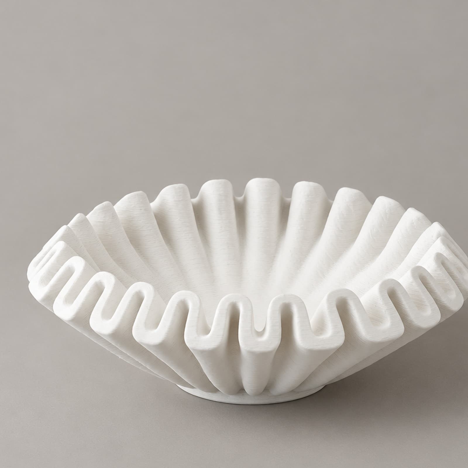 Risacca – Schmuckschale mit wellenförmig gefaltetem Rand aus dem 3D-Druck
