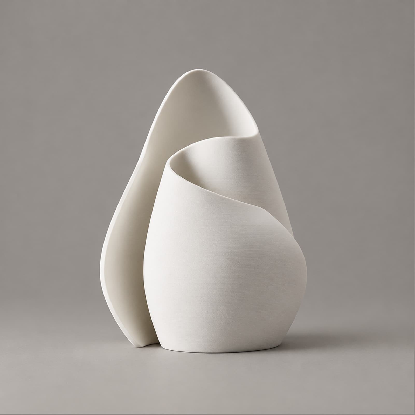 Petalo – Vase aus zwei überlappenden Wänden in Blütenblattform aus dem 3D-Druck