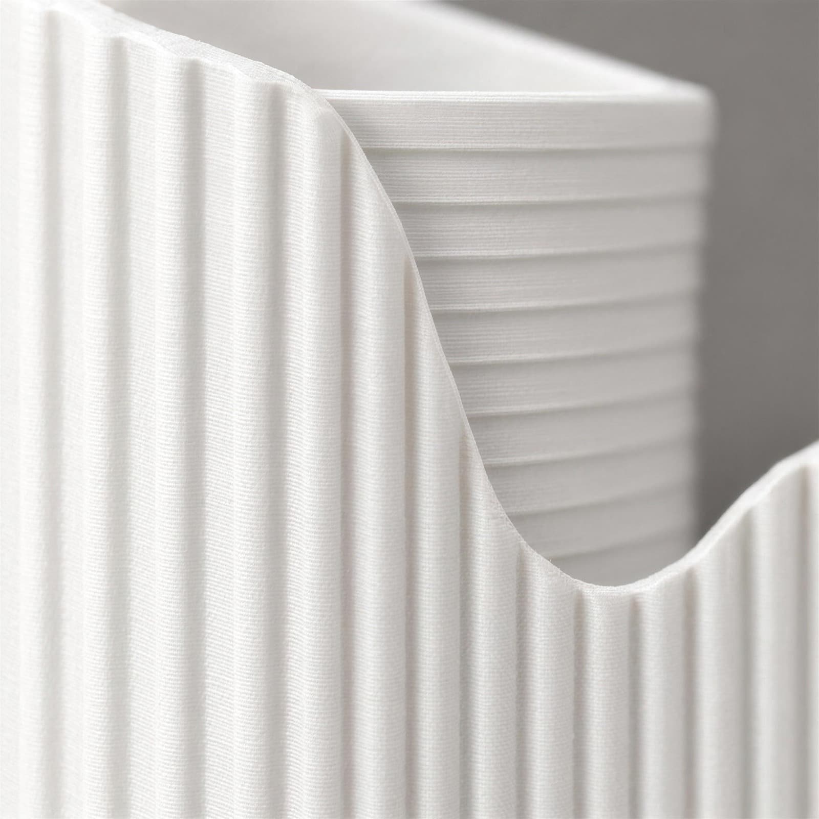 Eddy – zweiteiliger Behälter mit gerippter Außenhülle und Innenbehälter aus dem 3D-Druck 3