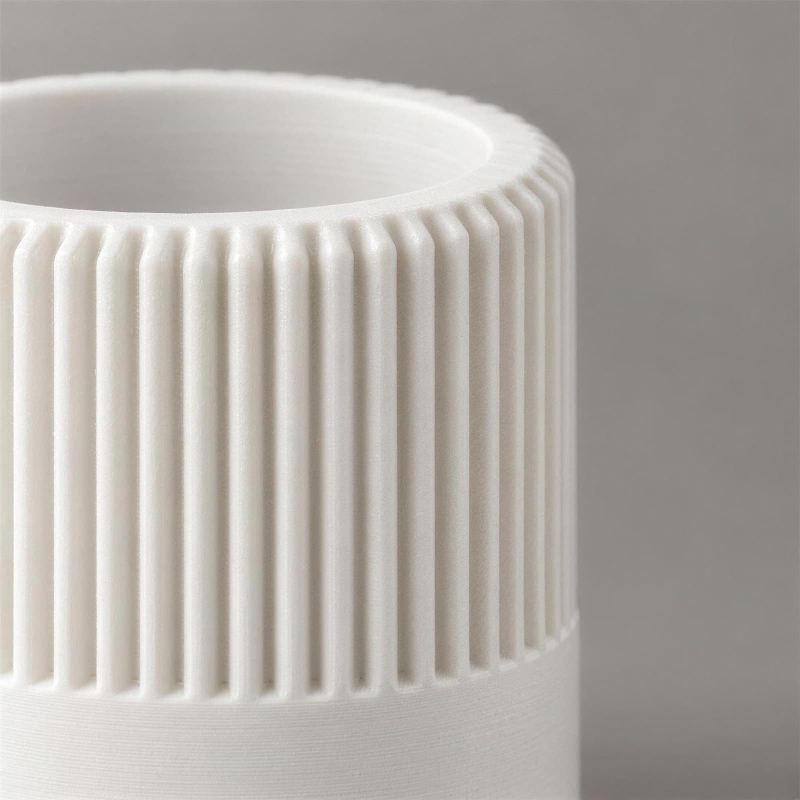 Colonna – dreiteiliges Teelichthalter-Set mit gerippter Wand aus dem 3D-Druck 3