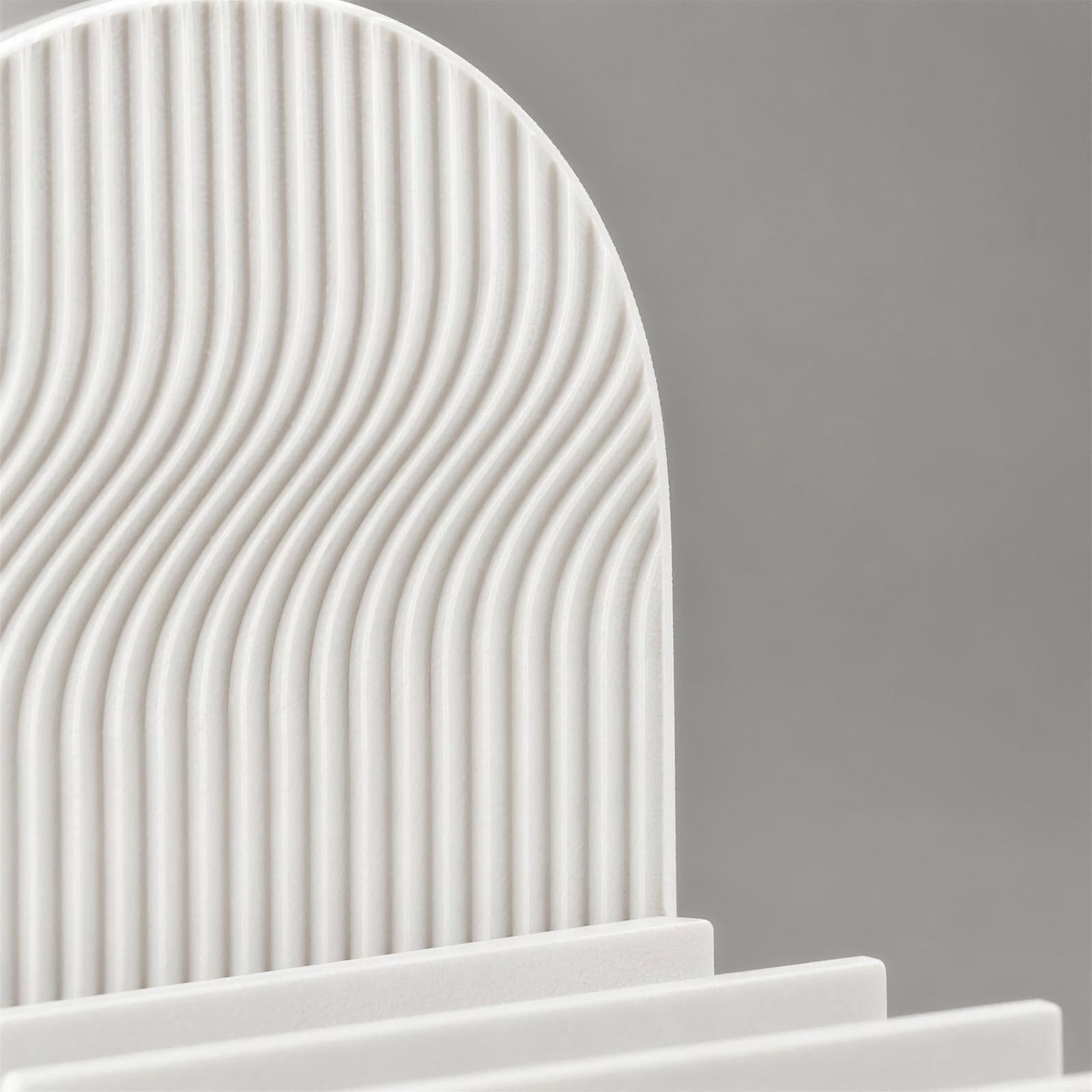 Arcata – Ablage mit fünf Fächern und Rundbogen-Rückwand aus dem 3D-Druck 3