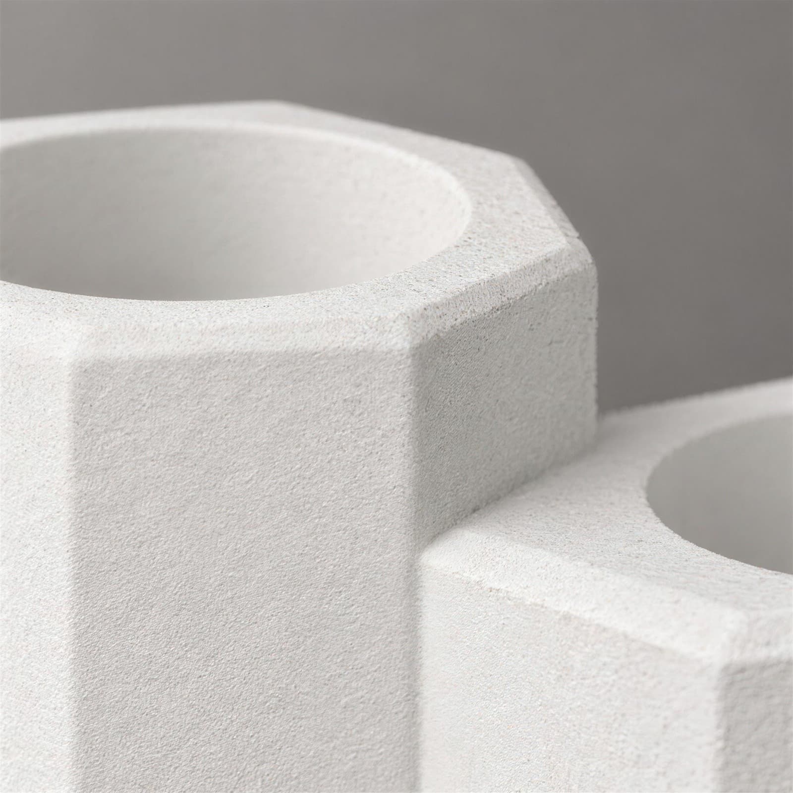 Pilastro – dreifacher Teelichthalter aus Sechskantsäulen aus dem 3D-Druck 3