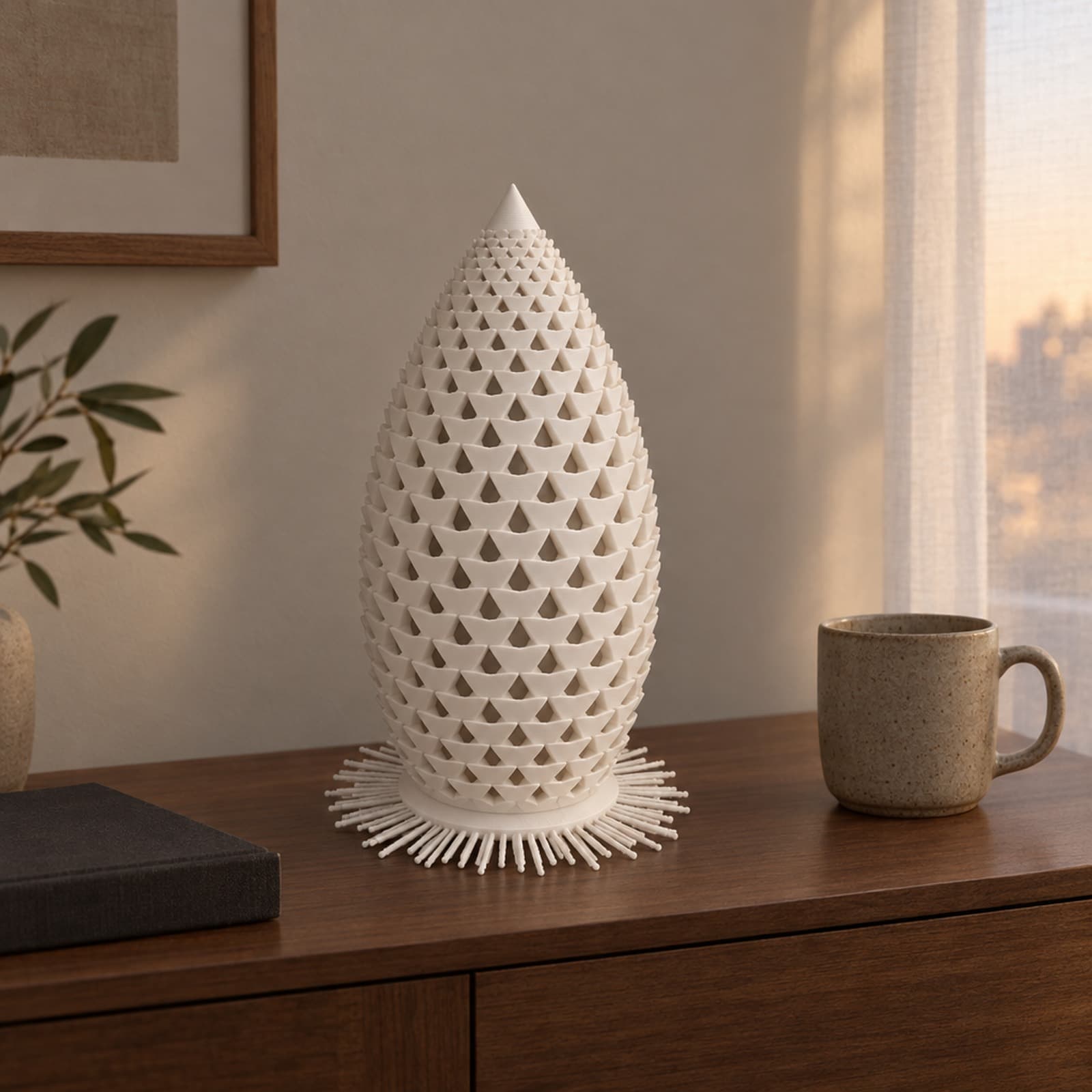 Cembro – Tannenzapfen-Windlicht für Herbst und Advent aus dem 3D-Druck 2