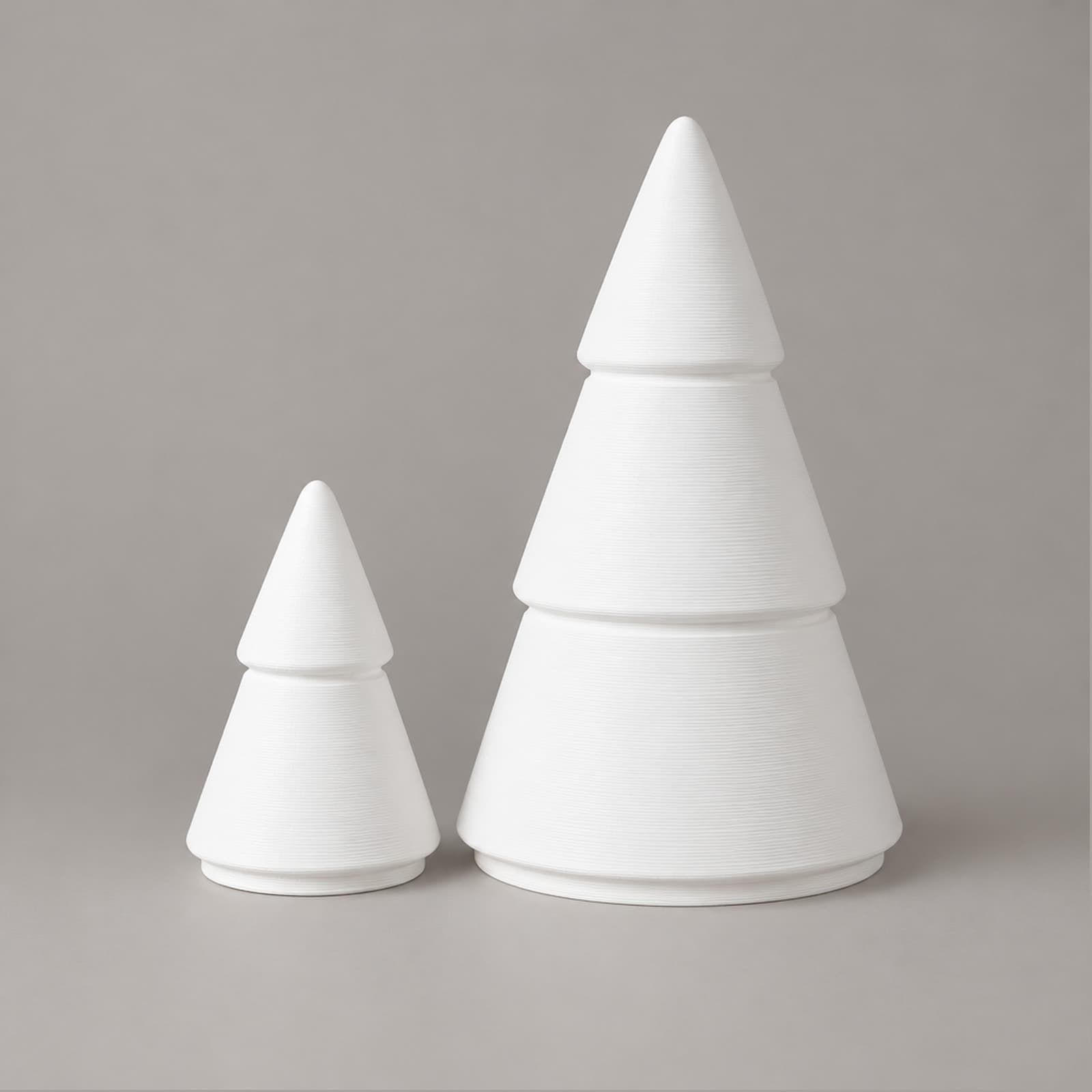Alberello – Set aus zwei Tannenbaum-Dosen mit Deckel für die Weihnachtszeit aus dem 3D-Druck