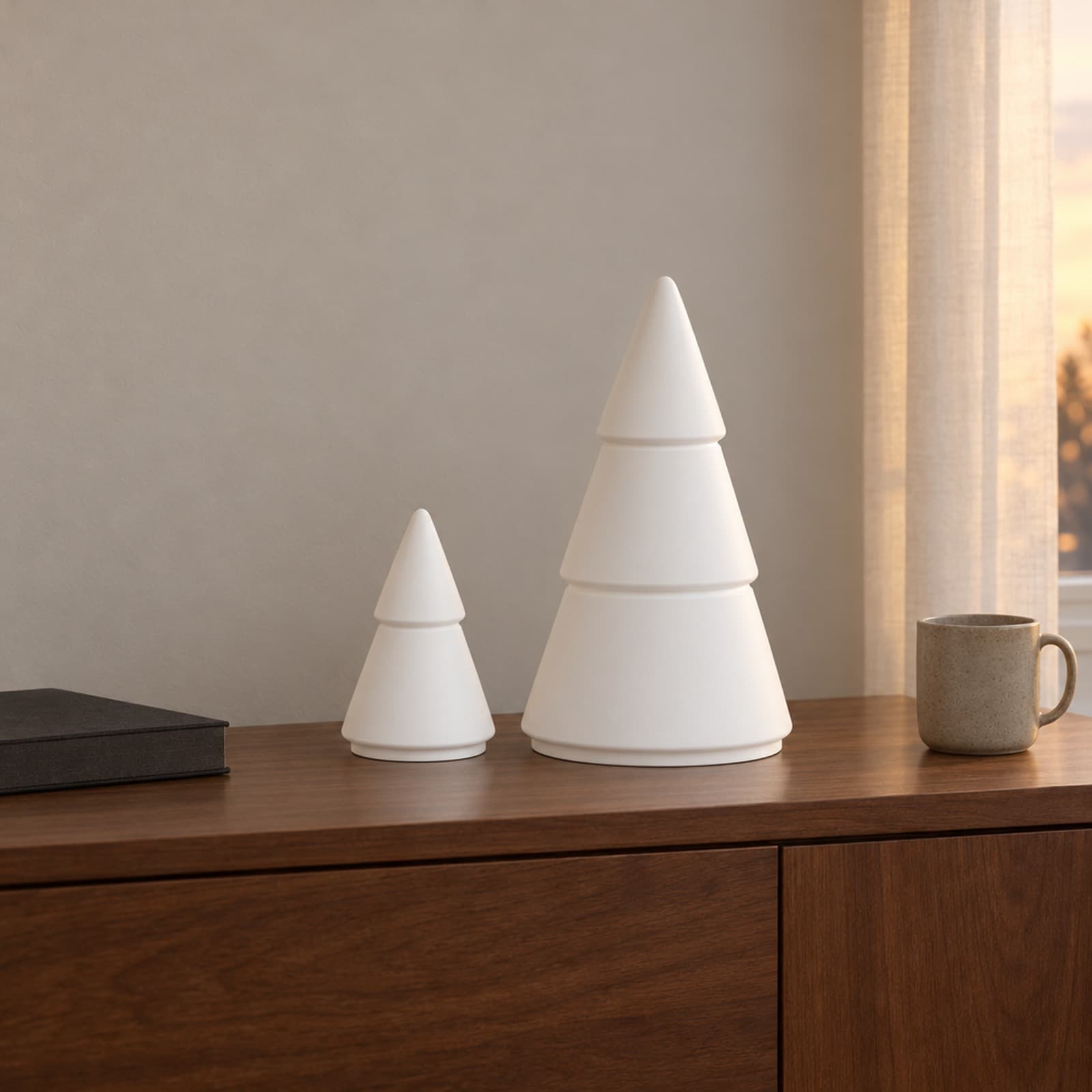 Alberello – Set aus zwei Tannenbaum-Dosen mit Deckel für die Weihnachtszeit aus dem 3D-Druck 2