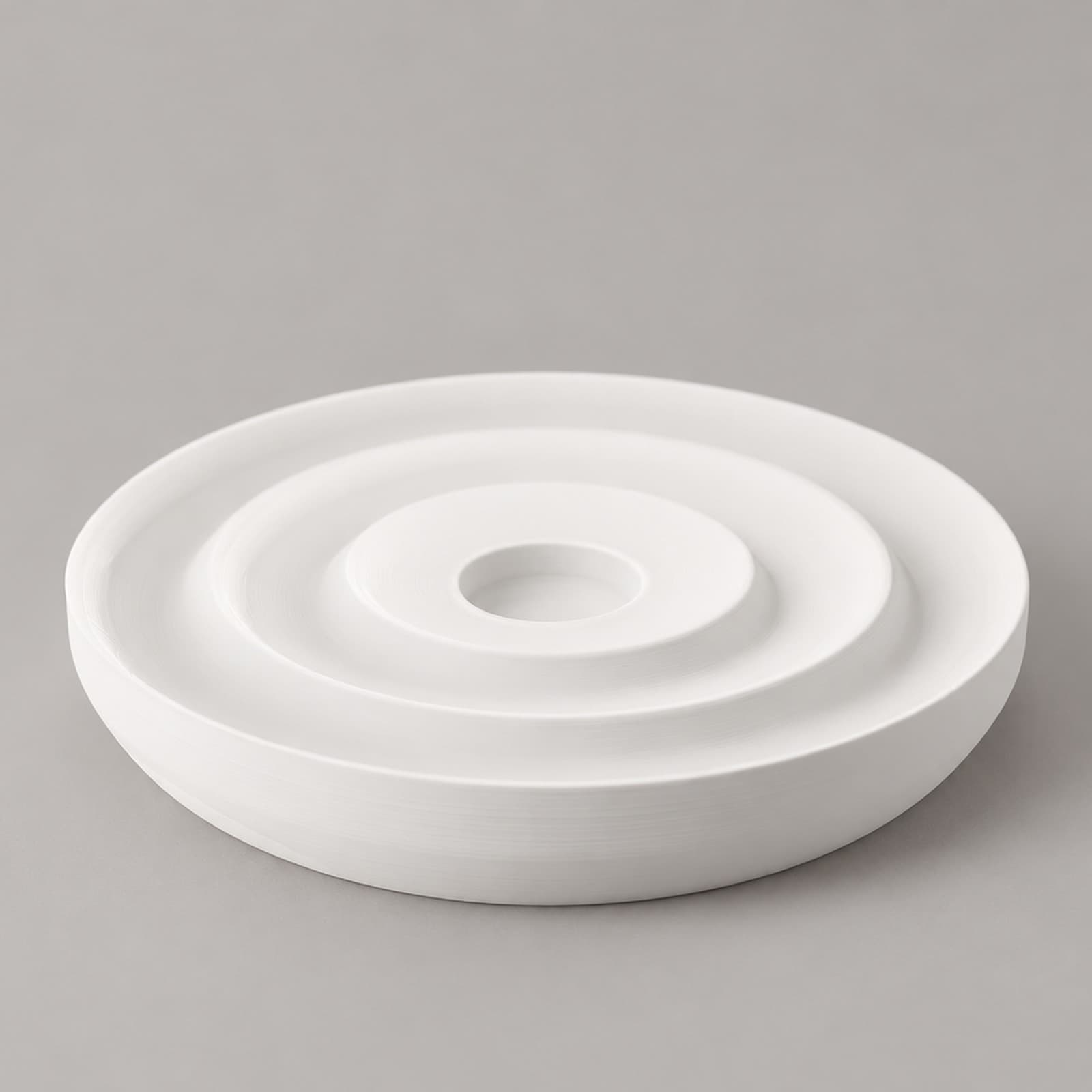 Orbita – flache Ringschale für LED-Teelicht aus dem 3D-Druck
