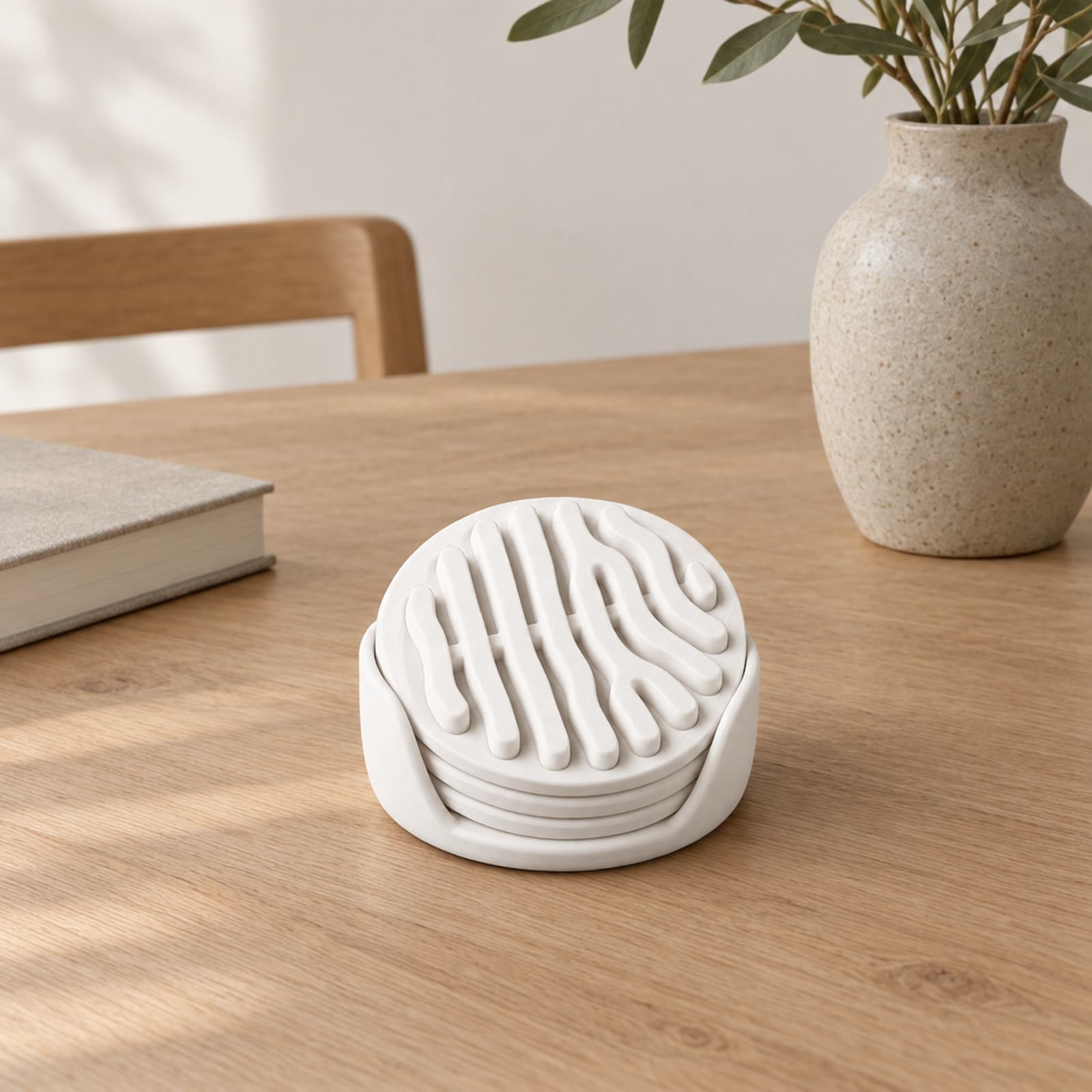 Barriera – Untersetzer-Set mit vier Untersetzern und Halter aus dem 3D-Druck 2