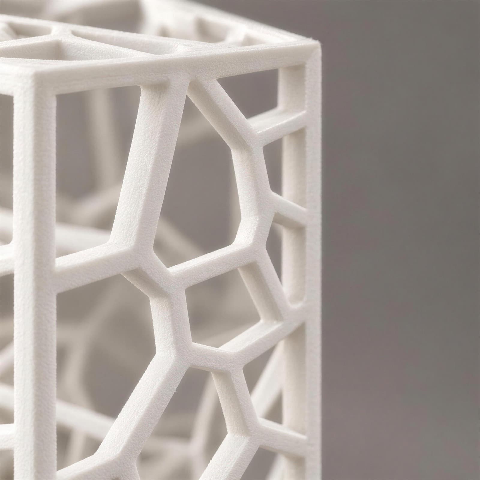 Mosaico – USB-Tischlampe mit Voronoi-Gitter und durchbrochenen Wänden aus dem 3D-Druck 3