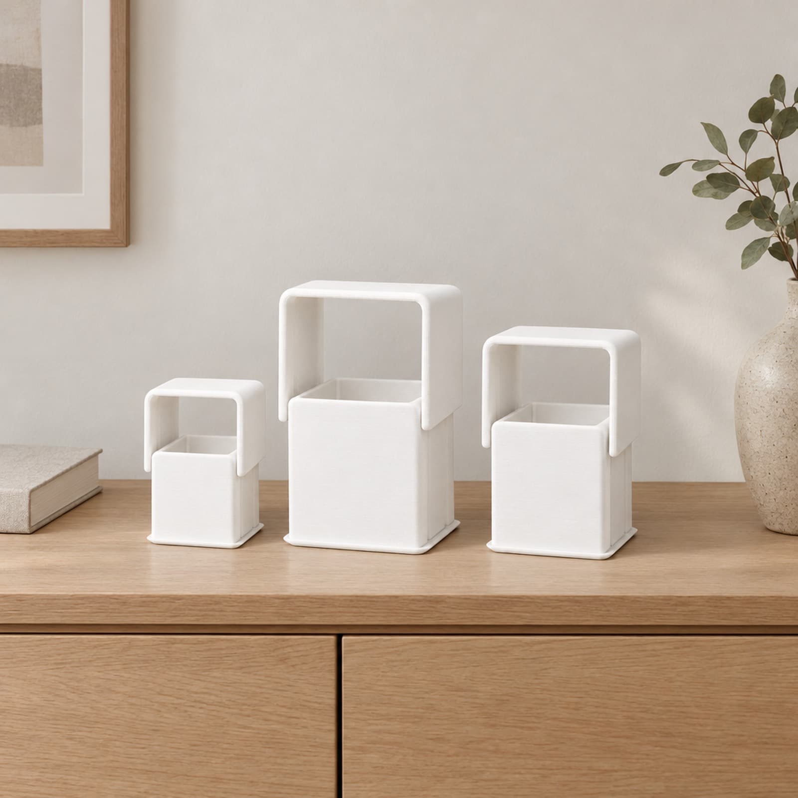 Terna – Aufbewahrungsboxen-Set in drei Größen mit Deckelteil aus dem 3D-Druck 2