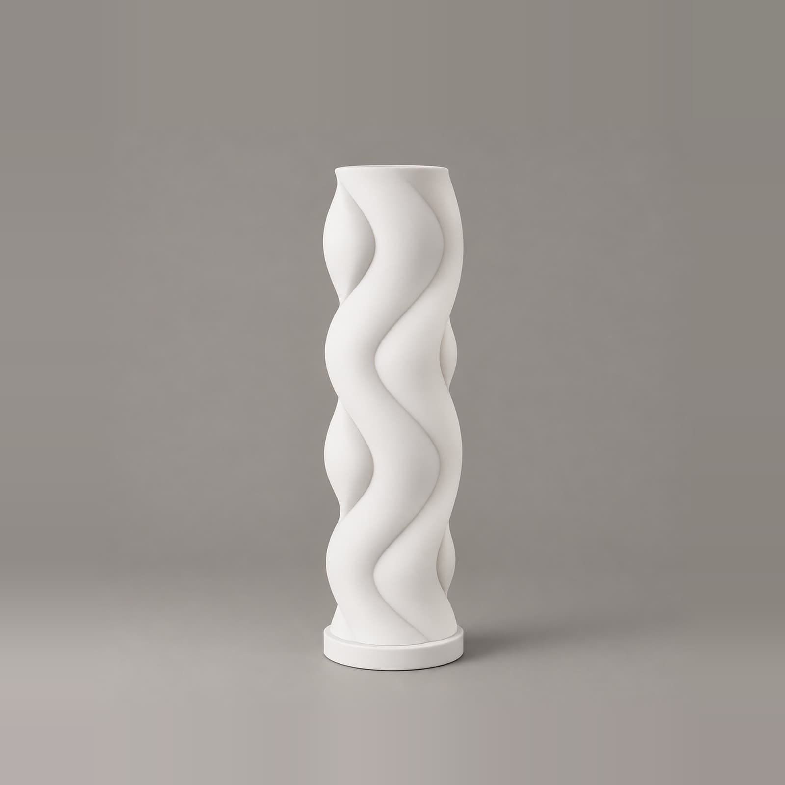 Sinuosa – USB-Tischlampe mit Wellenkontur und schlankem Schirm aus dem 3D-Druck