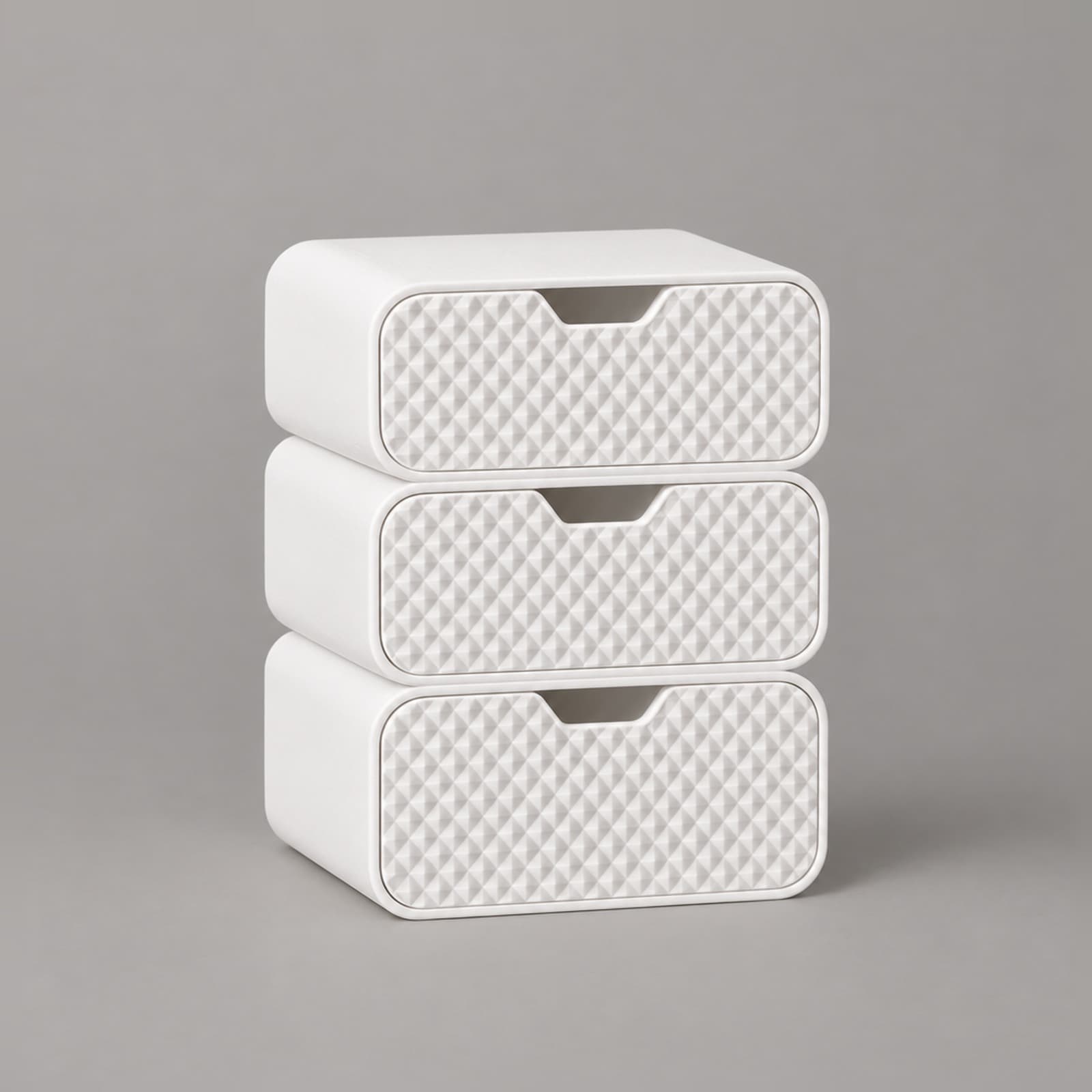 Cassettiera – Stapelbarer Schubladen-Organizer mit Relieffronten aus dem 3D-Druck