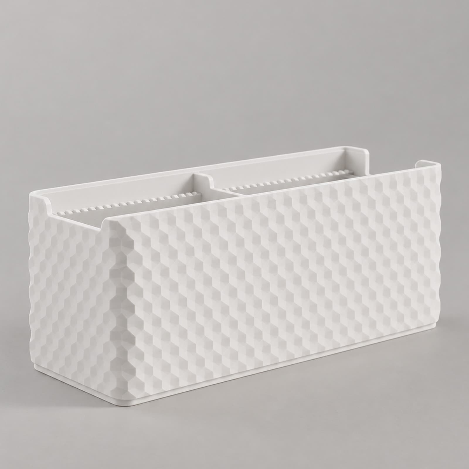 Bustina – Teebeutel-Box mit Wabenrelief und Mittelsteg aus dem 3D-Druck