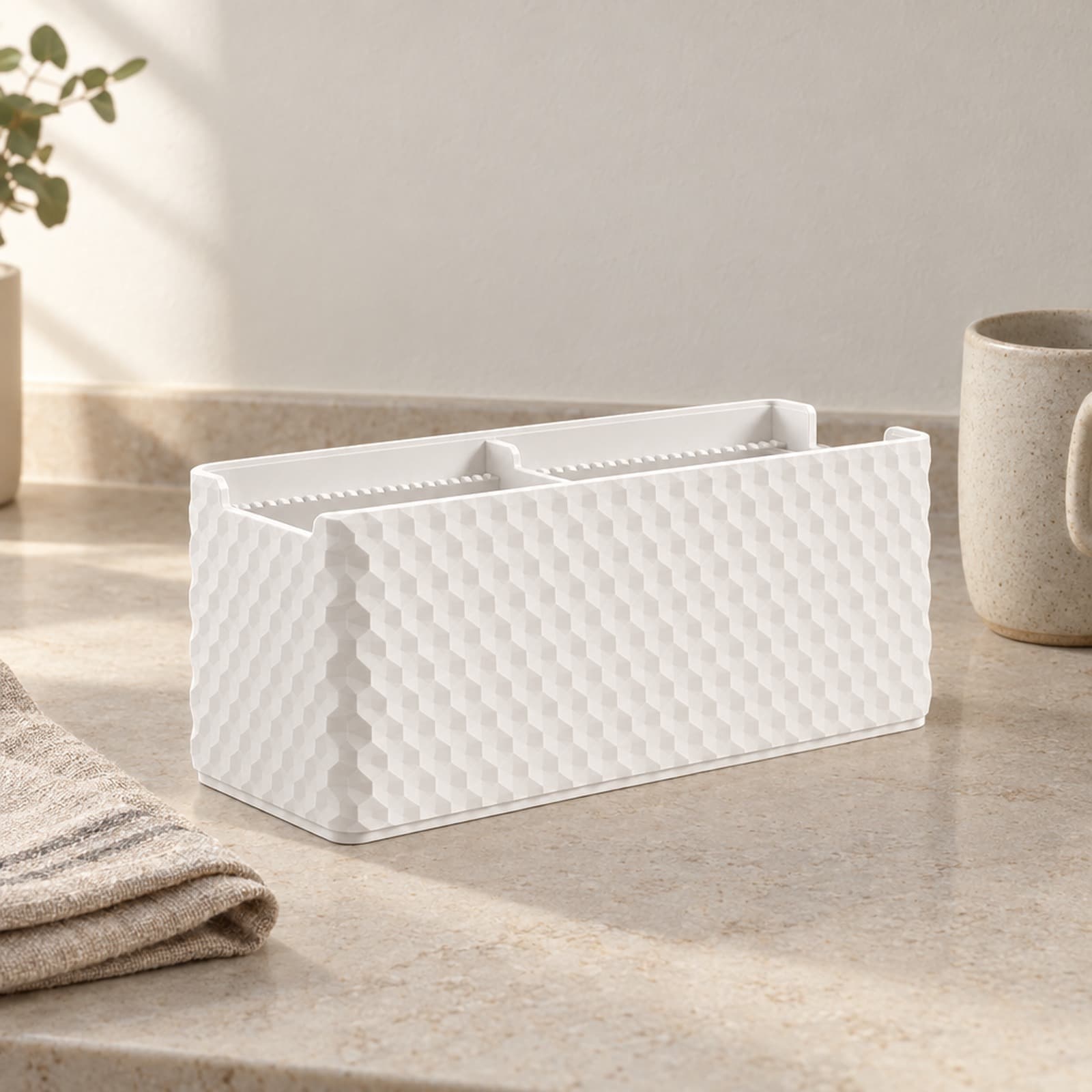 Bustina – Teebeutel-Box mit Wabenrelief und Mittelsteg aus dem 3D-Druck 2