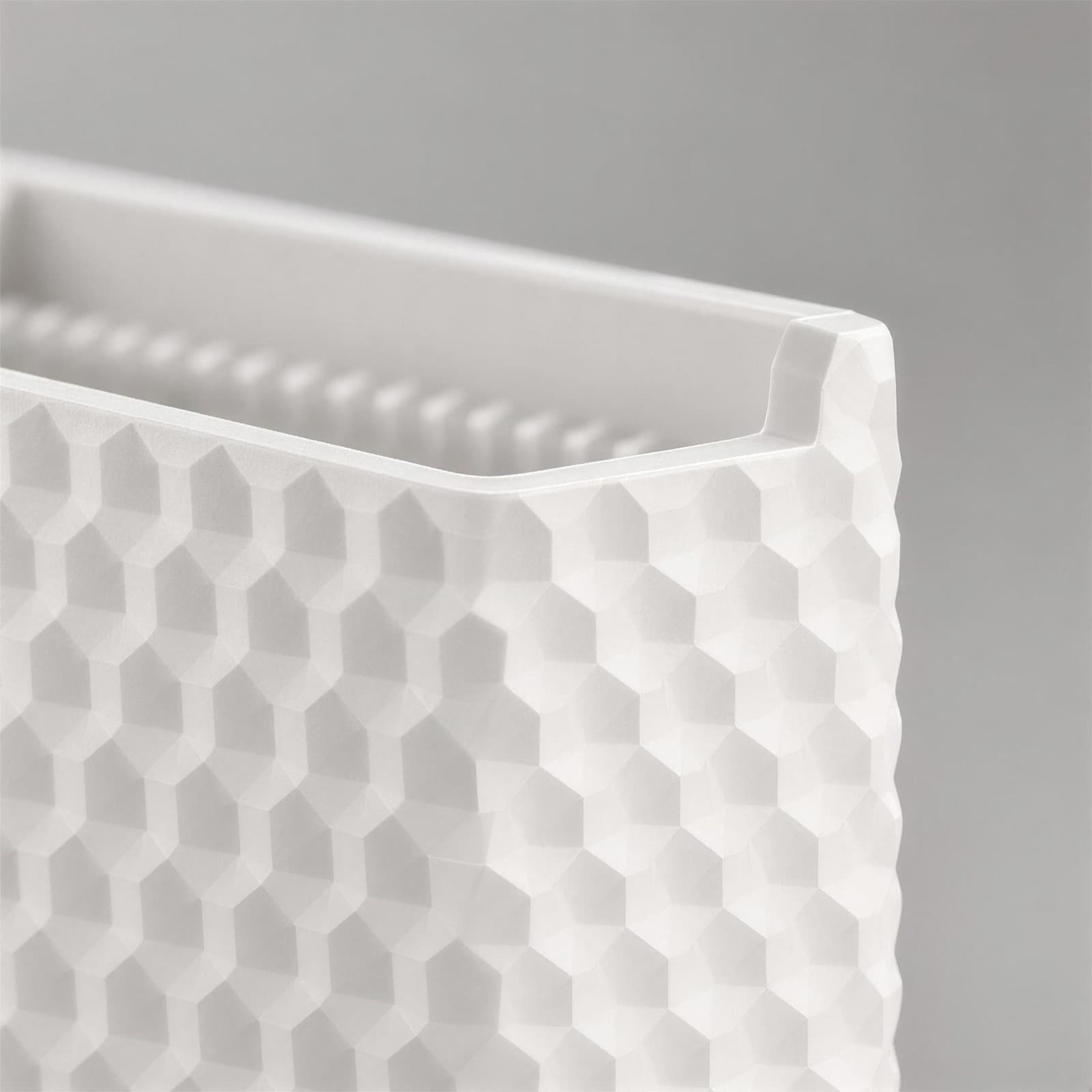 Bustina – Teebeutel-Box mit Wabenrelief und Mittelsteg aus dem 3D-Druck 3
