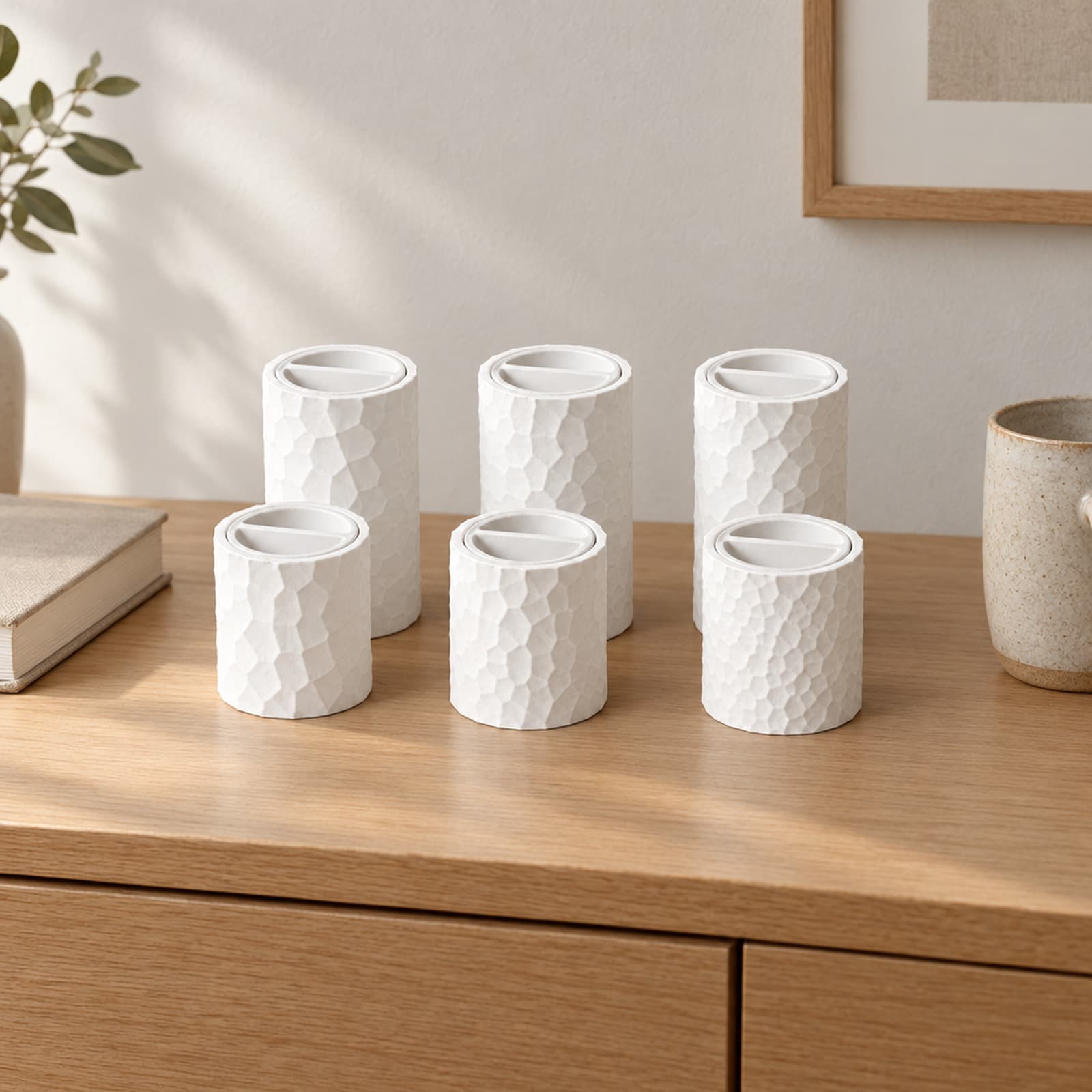 Organica – Dosen-Set aus sechs Dosen mit organischem Zellmuster aus dem 3D-Druck 2