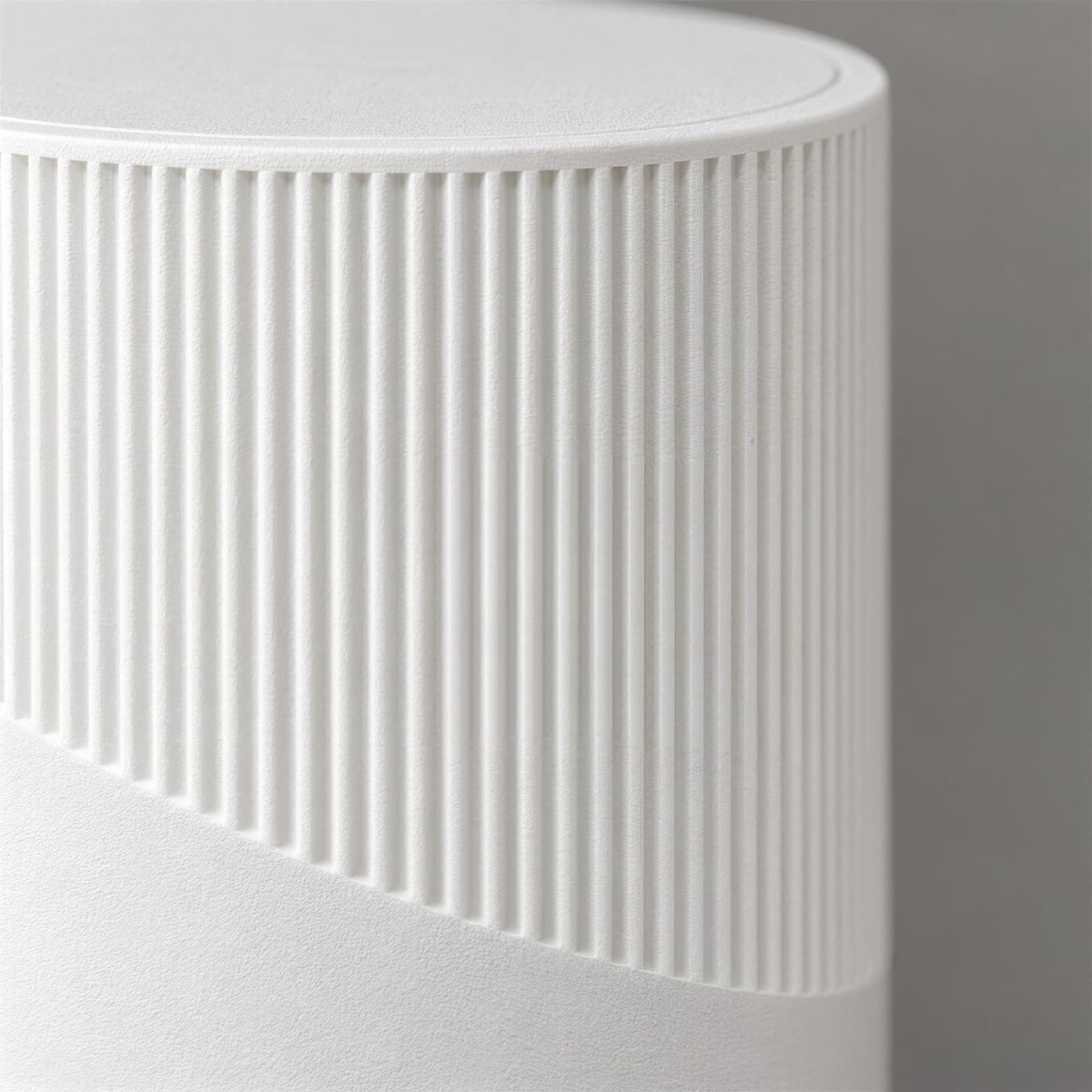 Ribalta – Badezimmer-Abfalleimer mit Rippenstruktur und Schwenkdeckel aus dem 3D-Druck 3