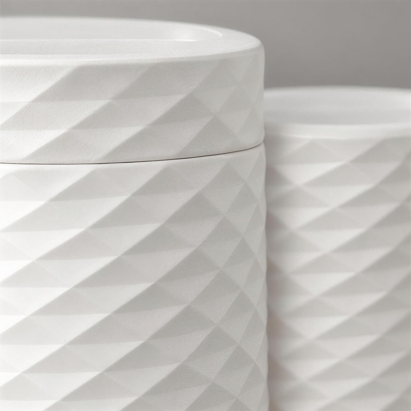 Barattolo – Dosen-Set aus sechs Dosen mit Rautenrelief aus dem 3D-Druck 3