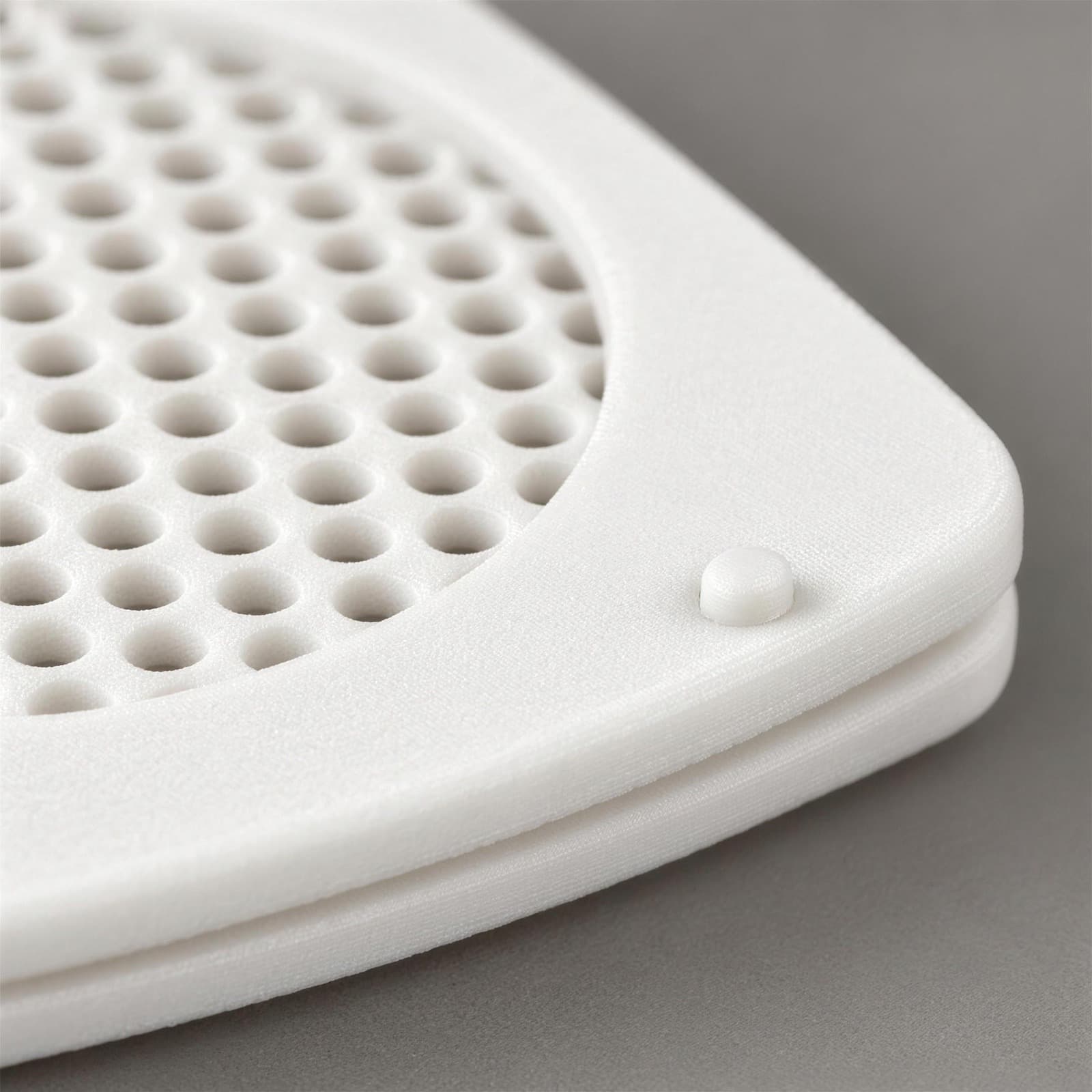 Rete – quadratischer Untersetzer mit Gitterplatte aus dem 3D-Druck 3