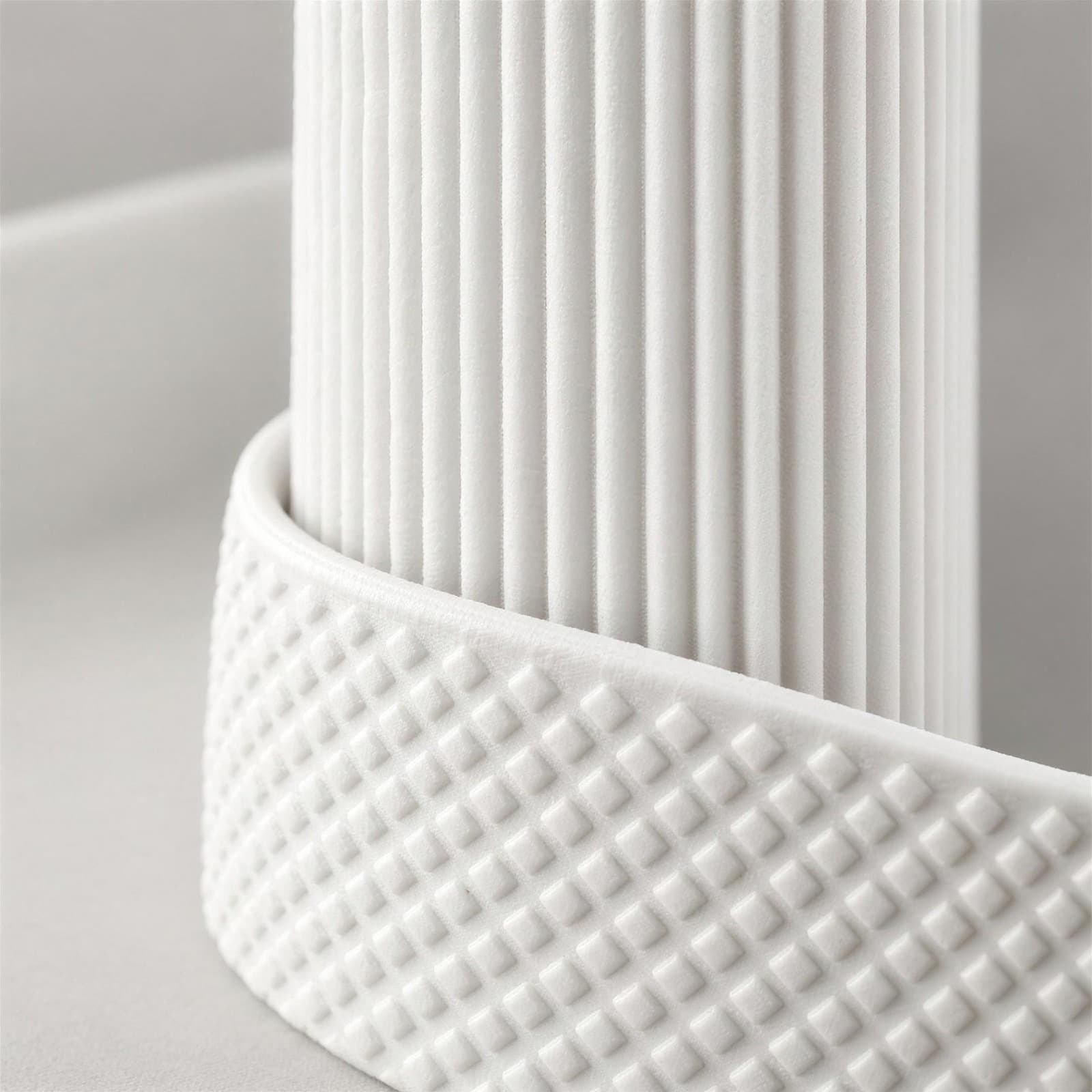 Incastro – zweiteiliger Schreibtisch-Organizer mit Rippen und Rautenrelief aus dem 3D-Druck 3