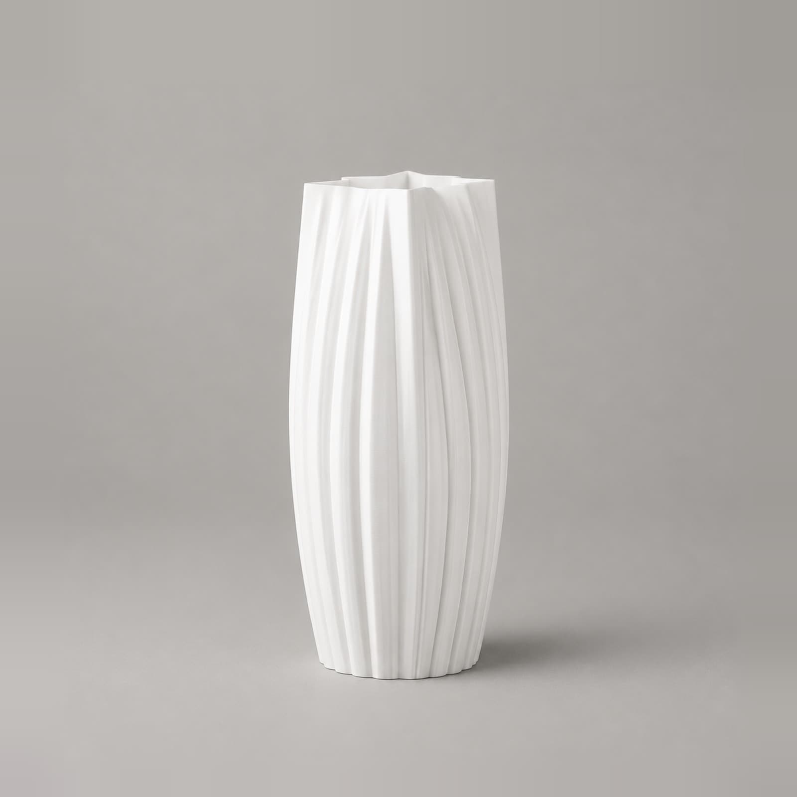 Astro – Vase mit sternförmig eingefalteter Öffnung aus dem 3D-Druck